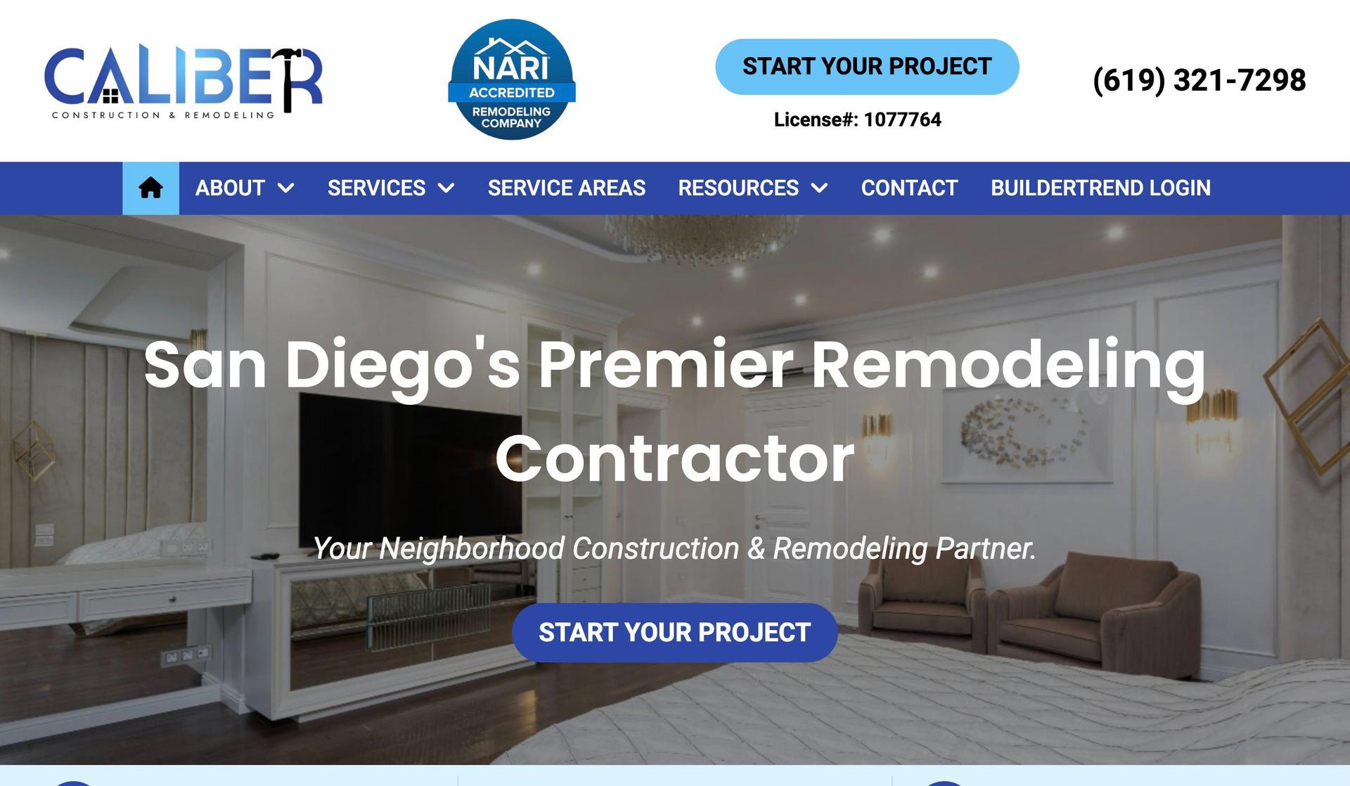 Caliber Construction and Remodeling-remodelling websites