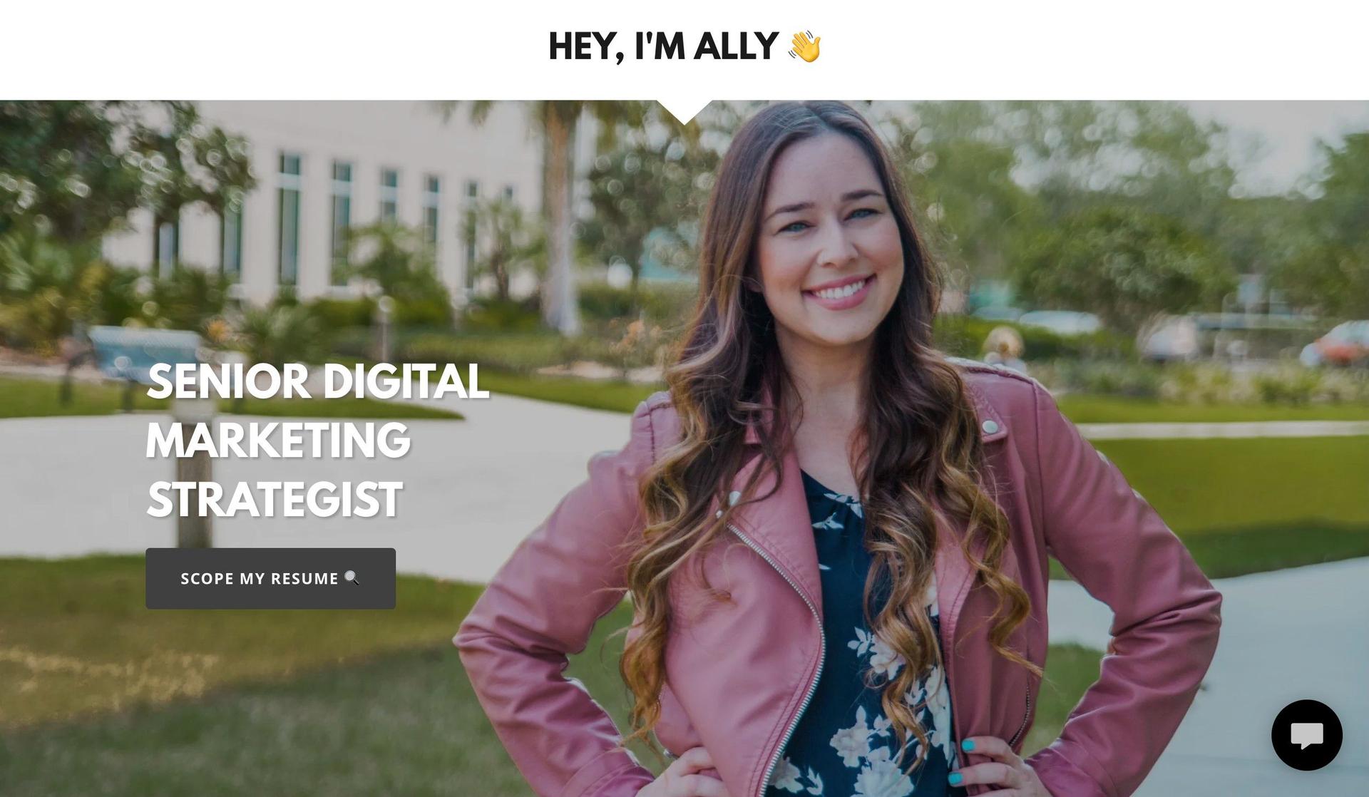 Allison Driscoll-resume website examples