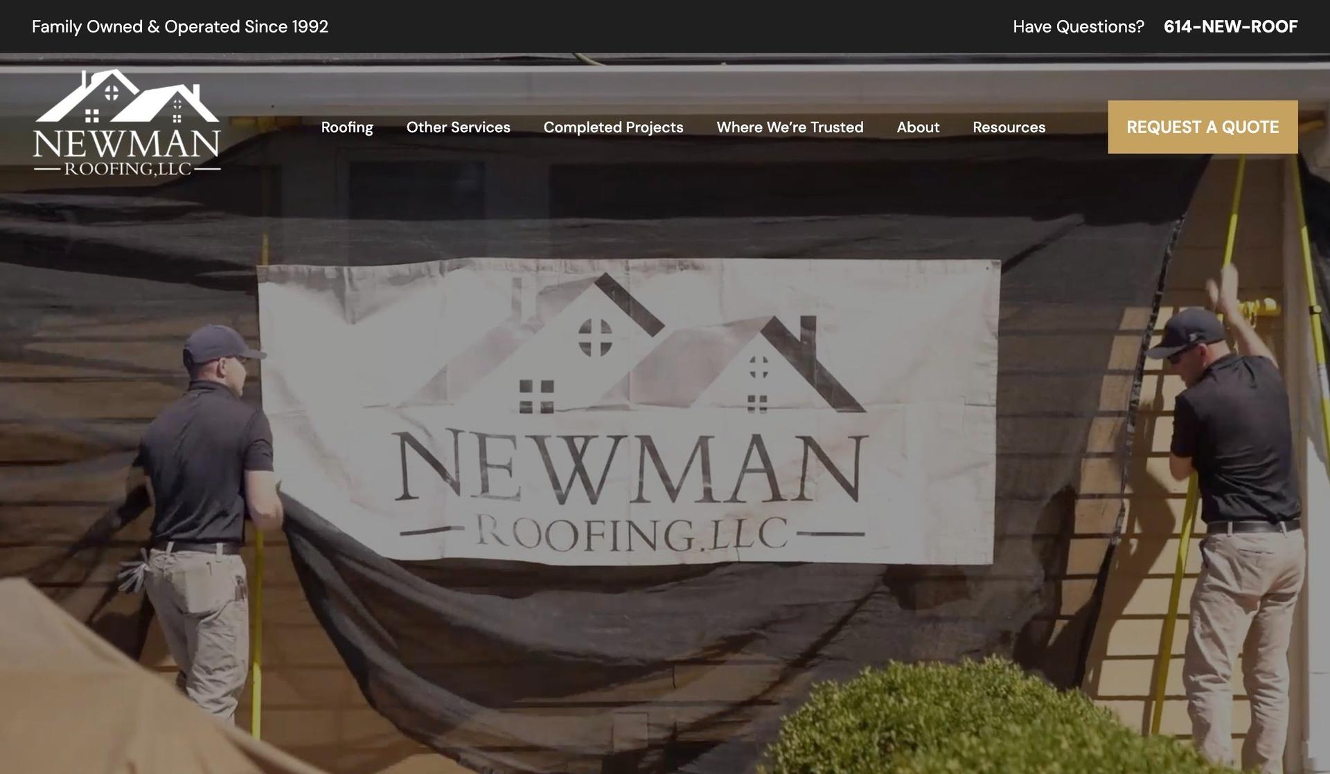 Newman Roofing-roofing websites