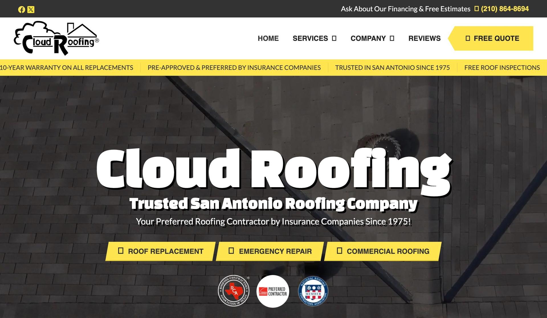 Cloud Roofing-roofing websites