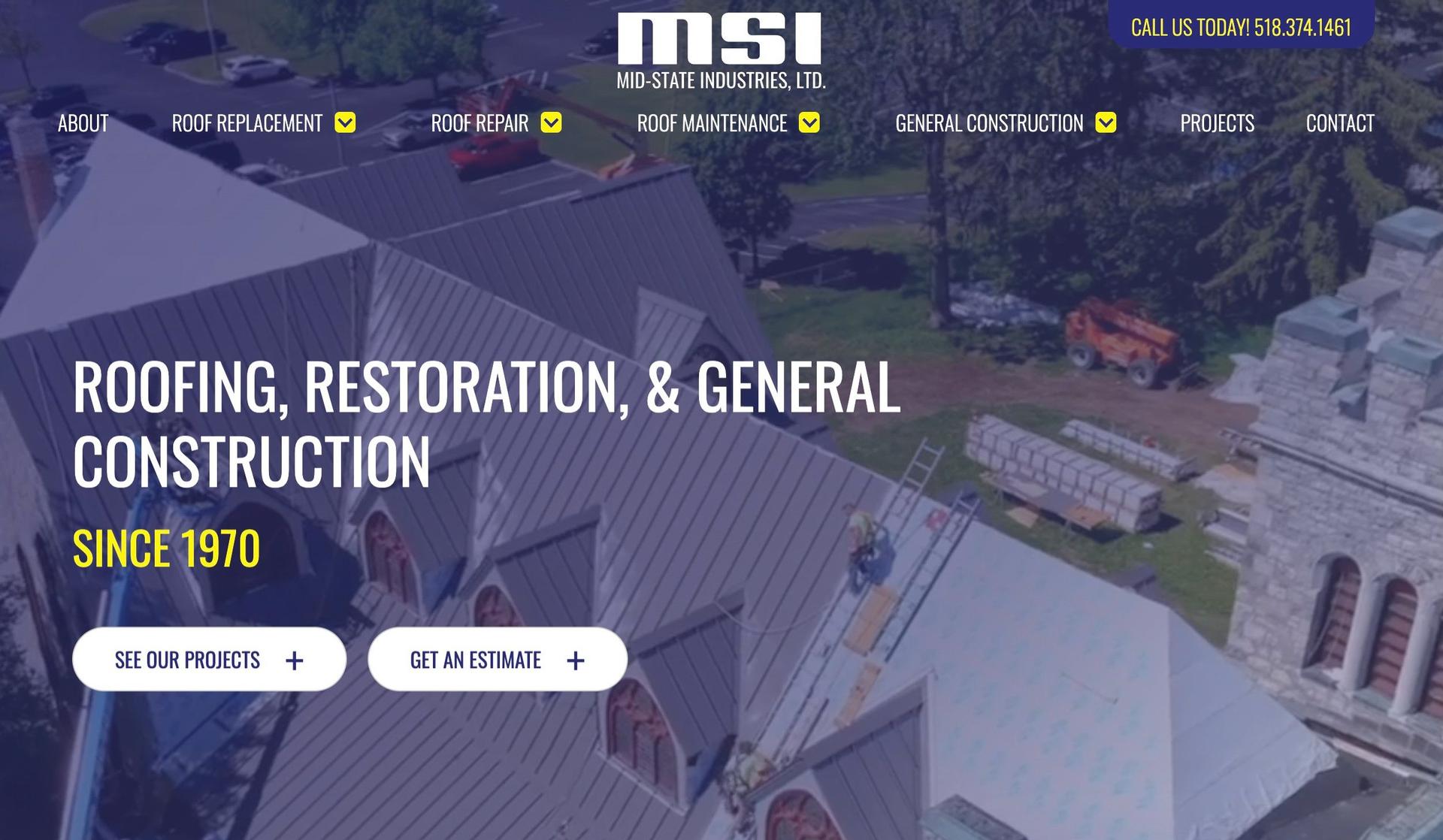 Midstate Roofing-roofing websites