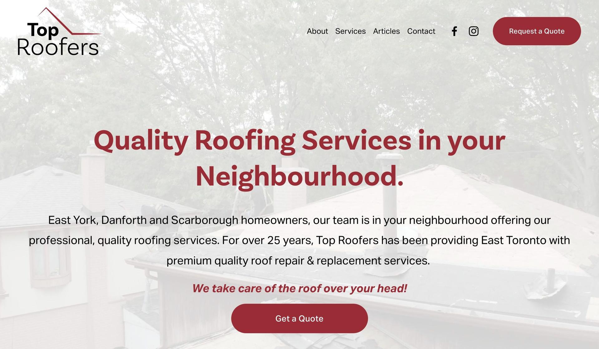 Top Roofers-roofing websites