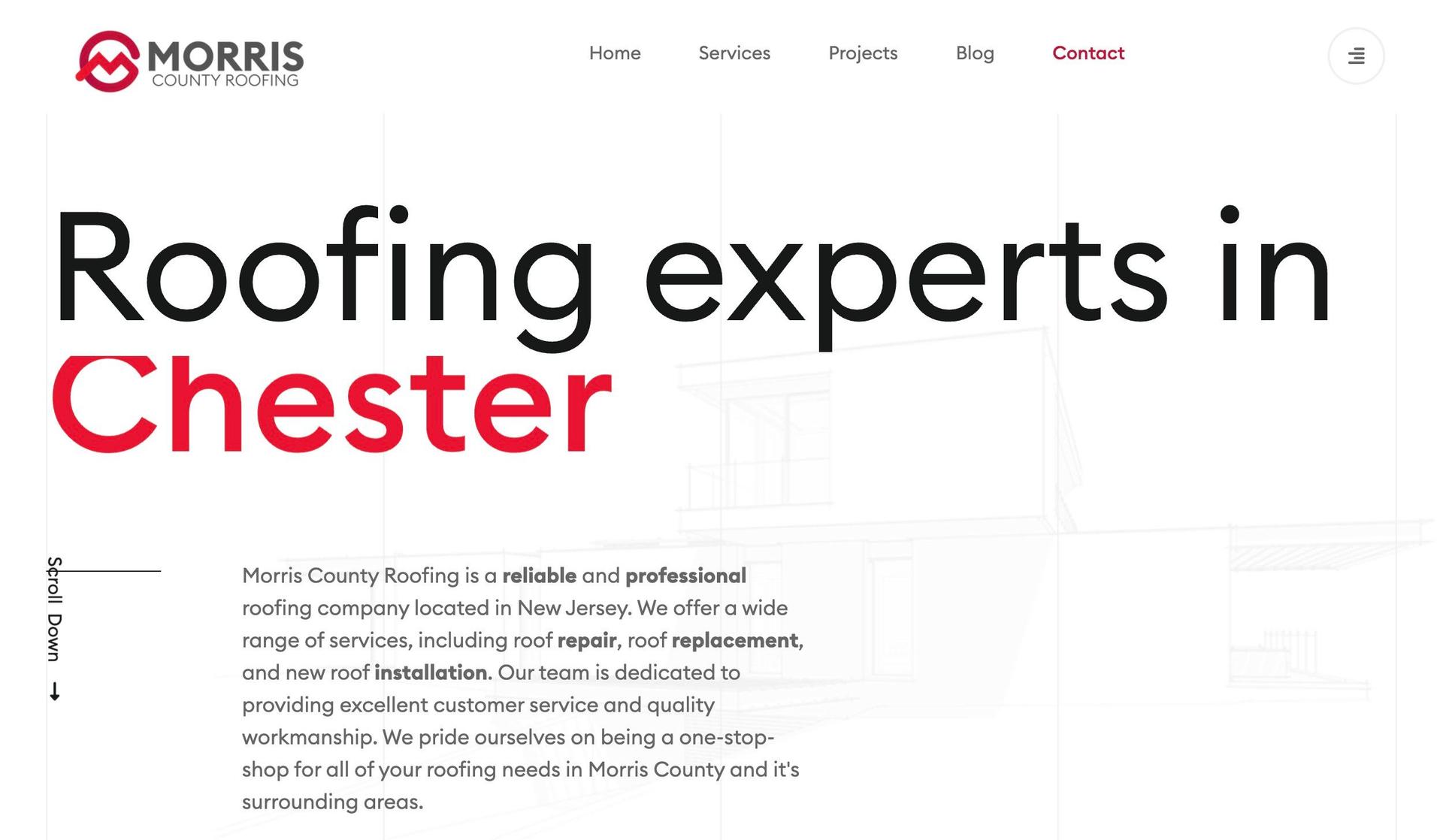 Morris County Roofing-roofing websites