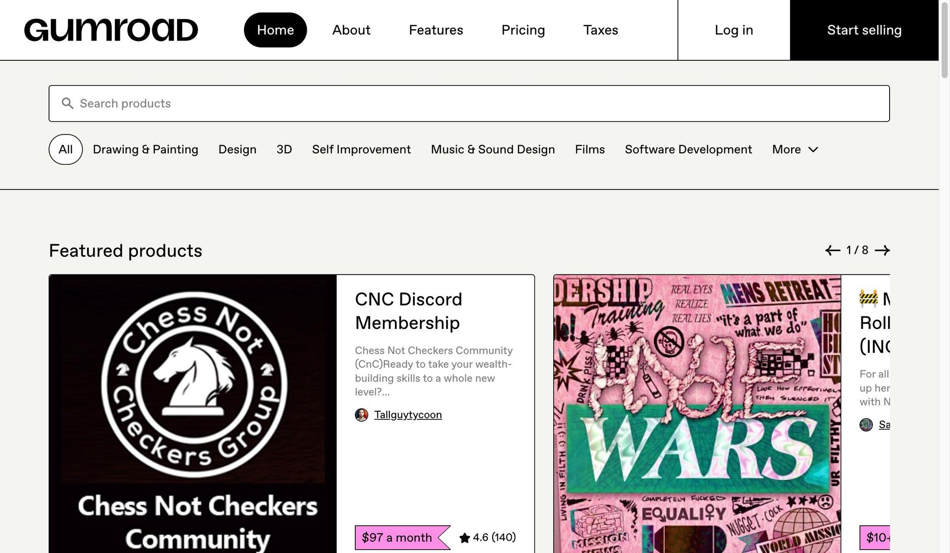 Gumroad-saas website examples