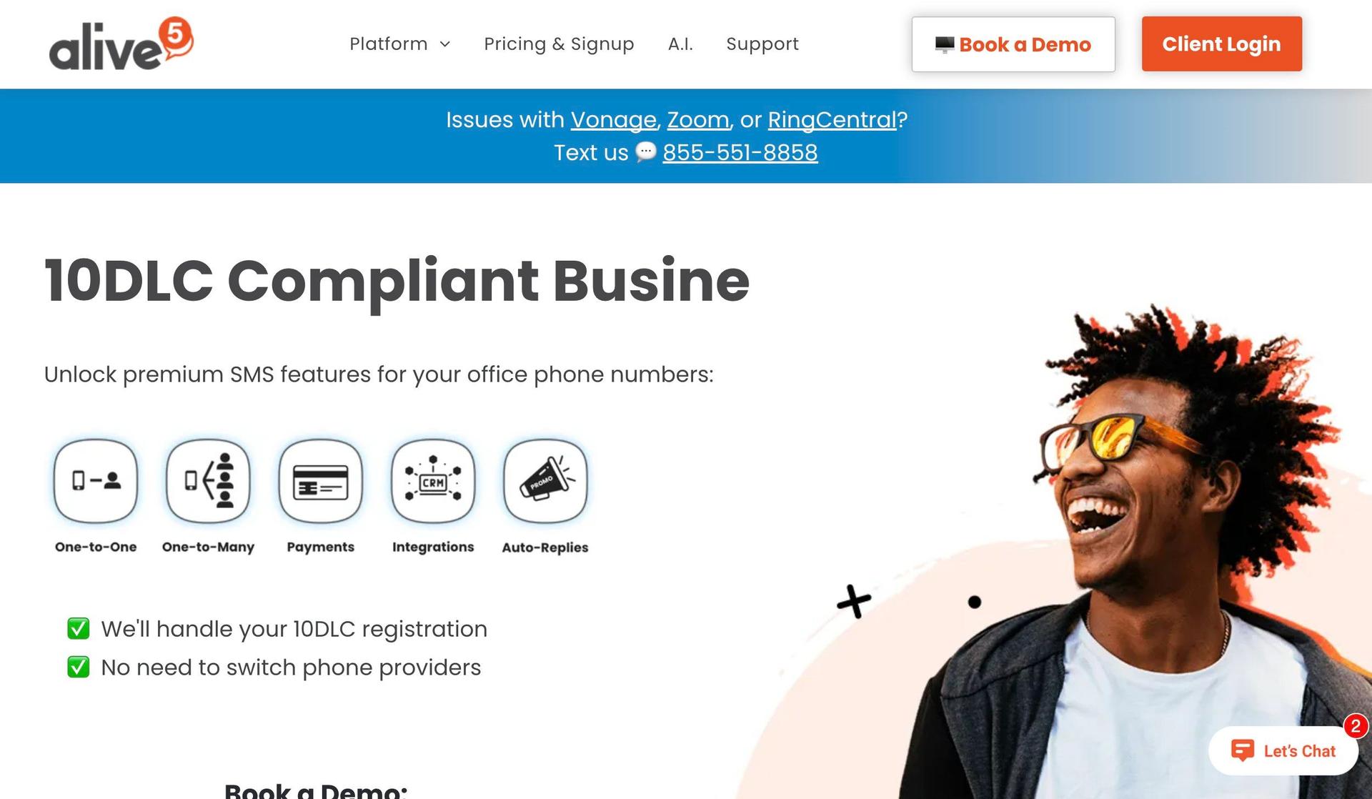 Alive5-saas website examples