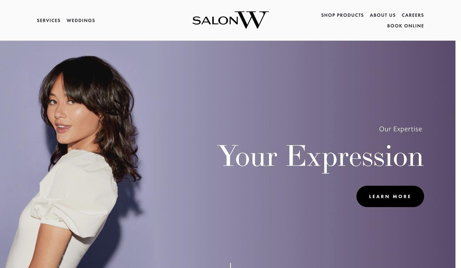 Salon W-beauty salon websites