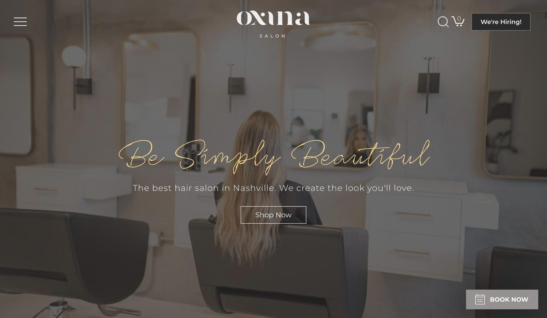 Oxana Salon-beauty salon websites