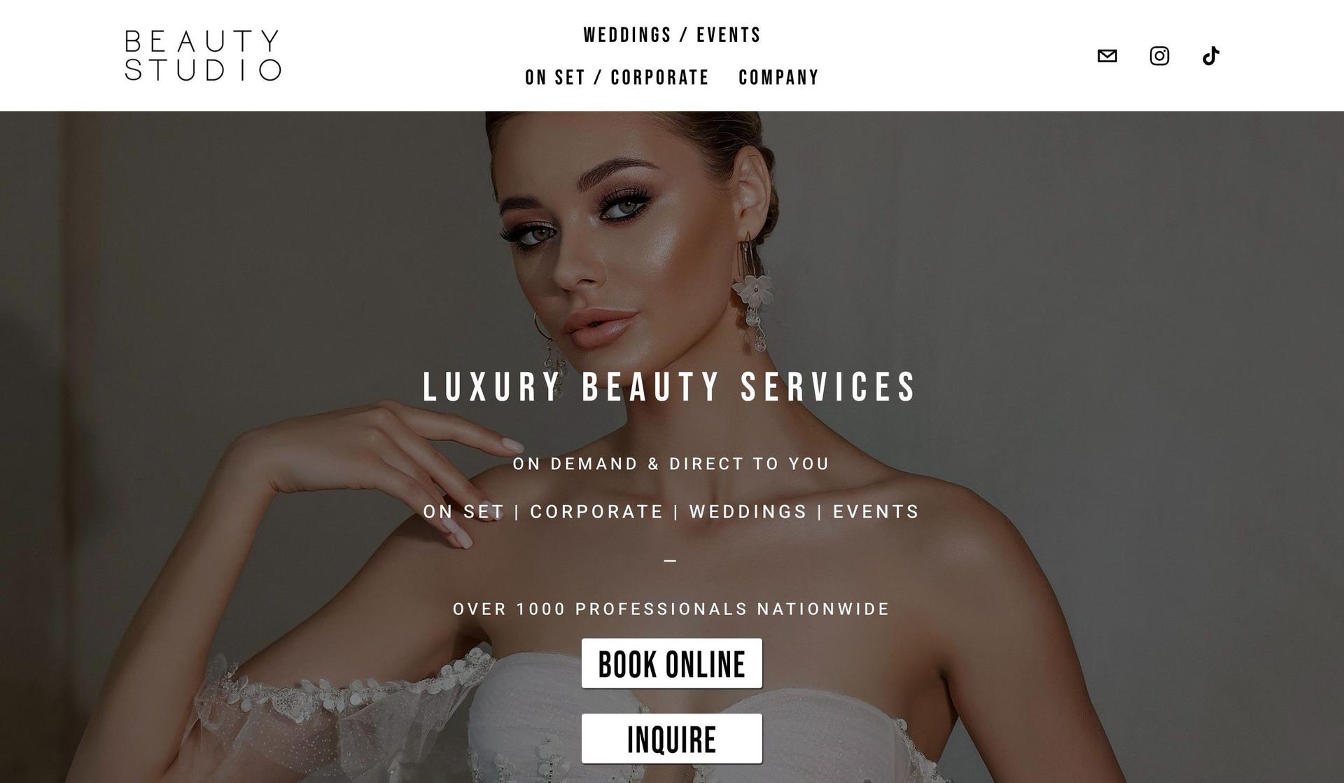 Beauty Studio Inc-beauty salon websites