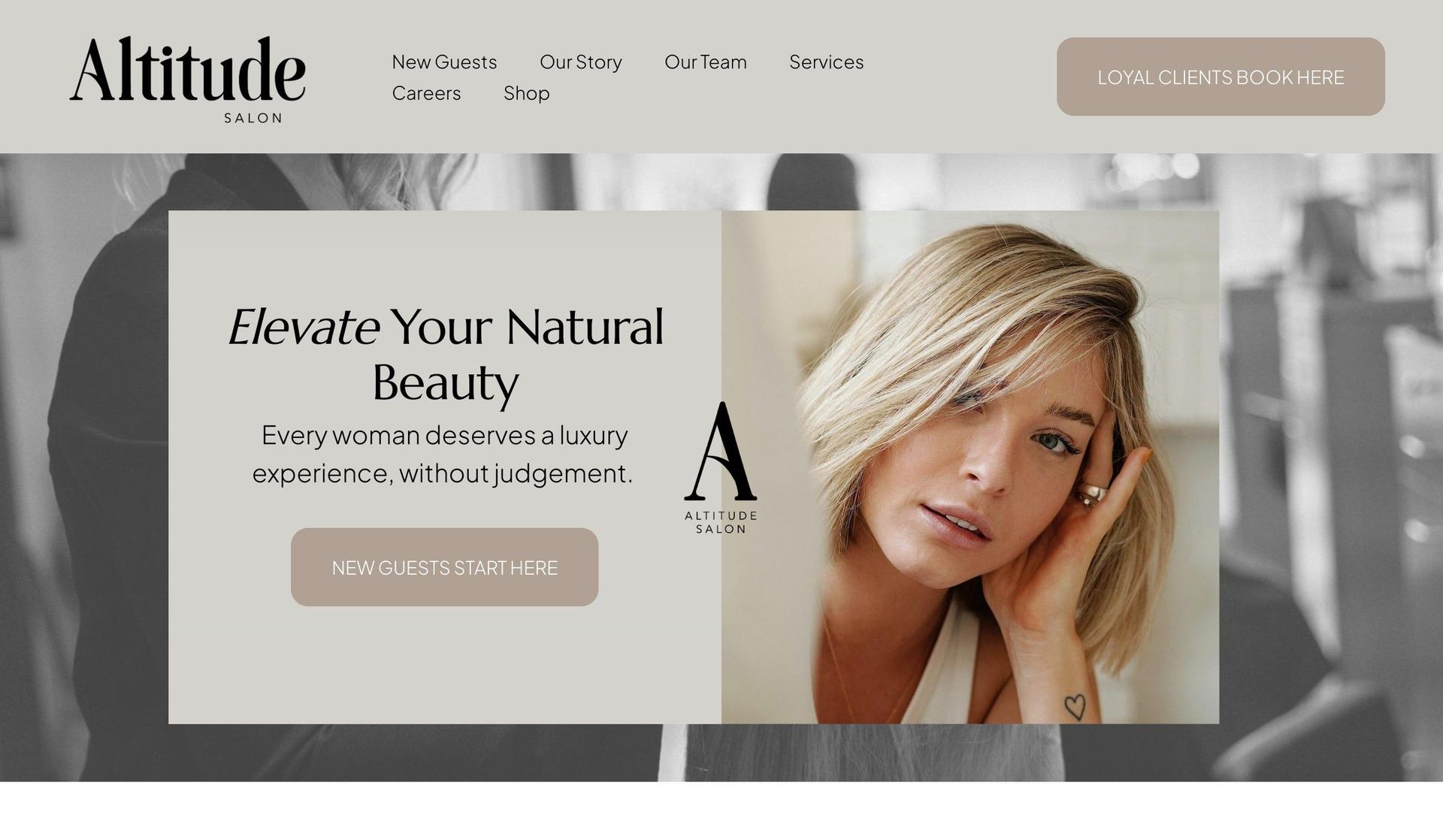 Altitude Salon LLC-beauty salon websites
