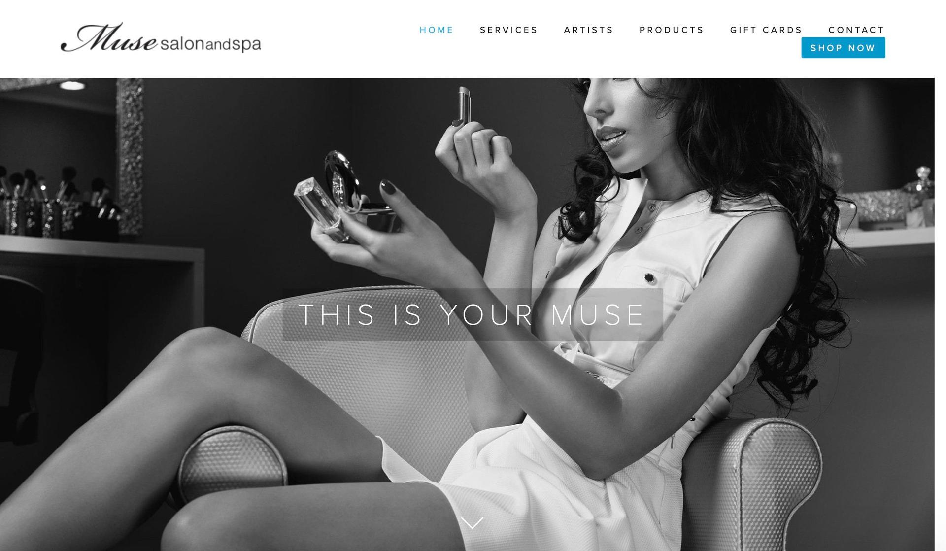 Muse Salon and Spa-beauty salon websites