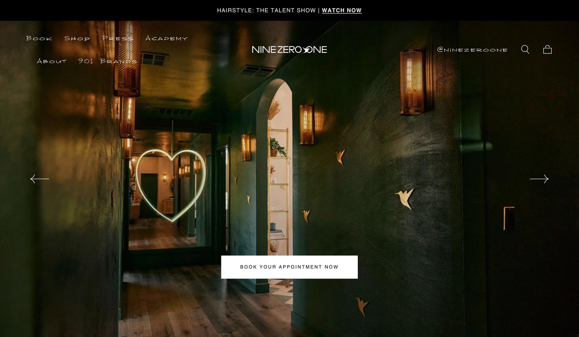 Nine Zero One Salon-beauty salon websites