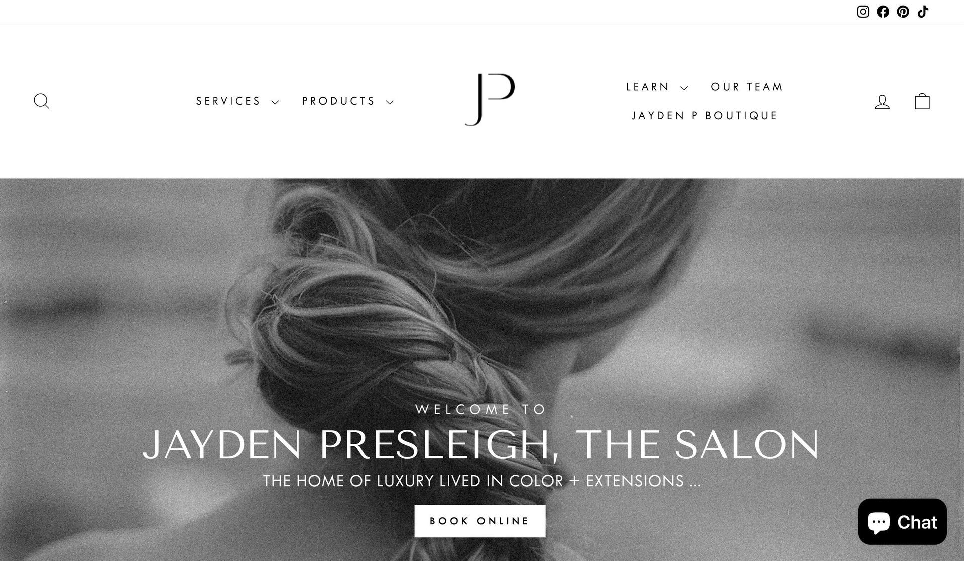 Jayden Presleigh-beauty salon websites