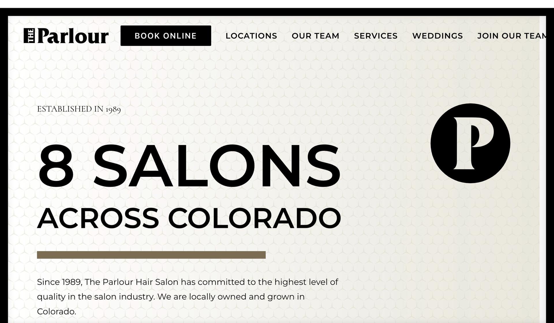 The Parlour-beauty salon websites