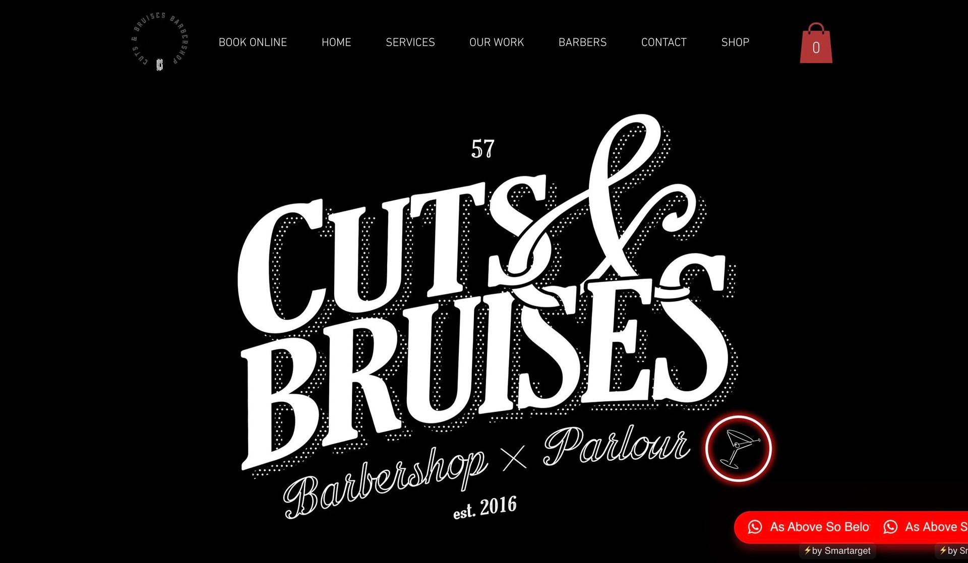 Cuts and Bruises Barbershop-beauty salon websites