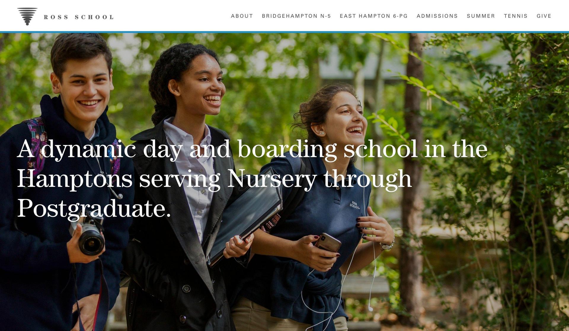 Ross School-school website designs