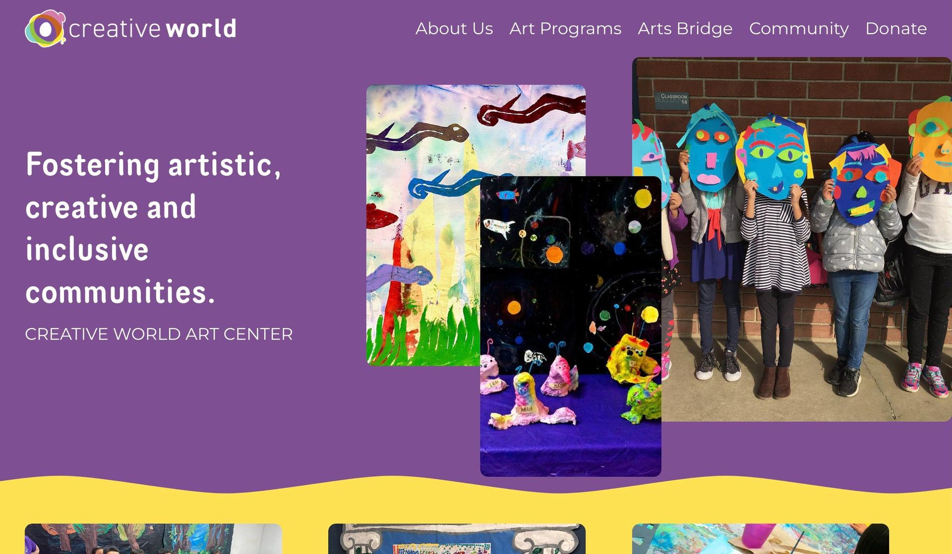 Creative Workshop Arts-school website designs