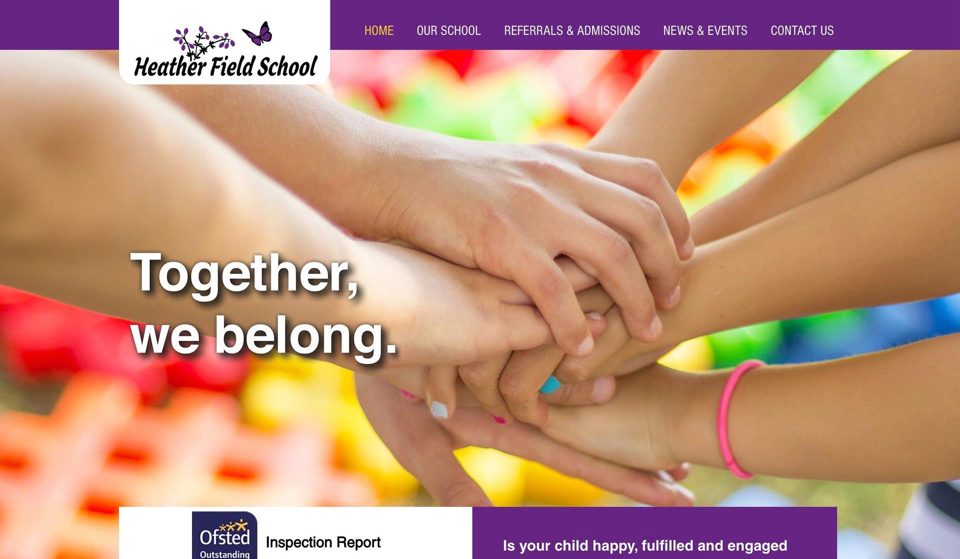 Heatherfield School-school website designs