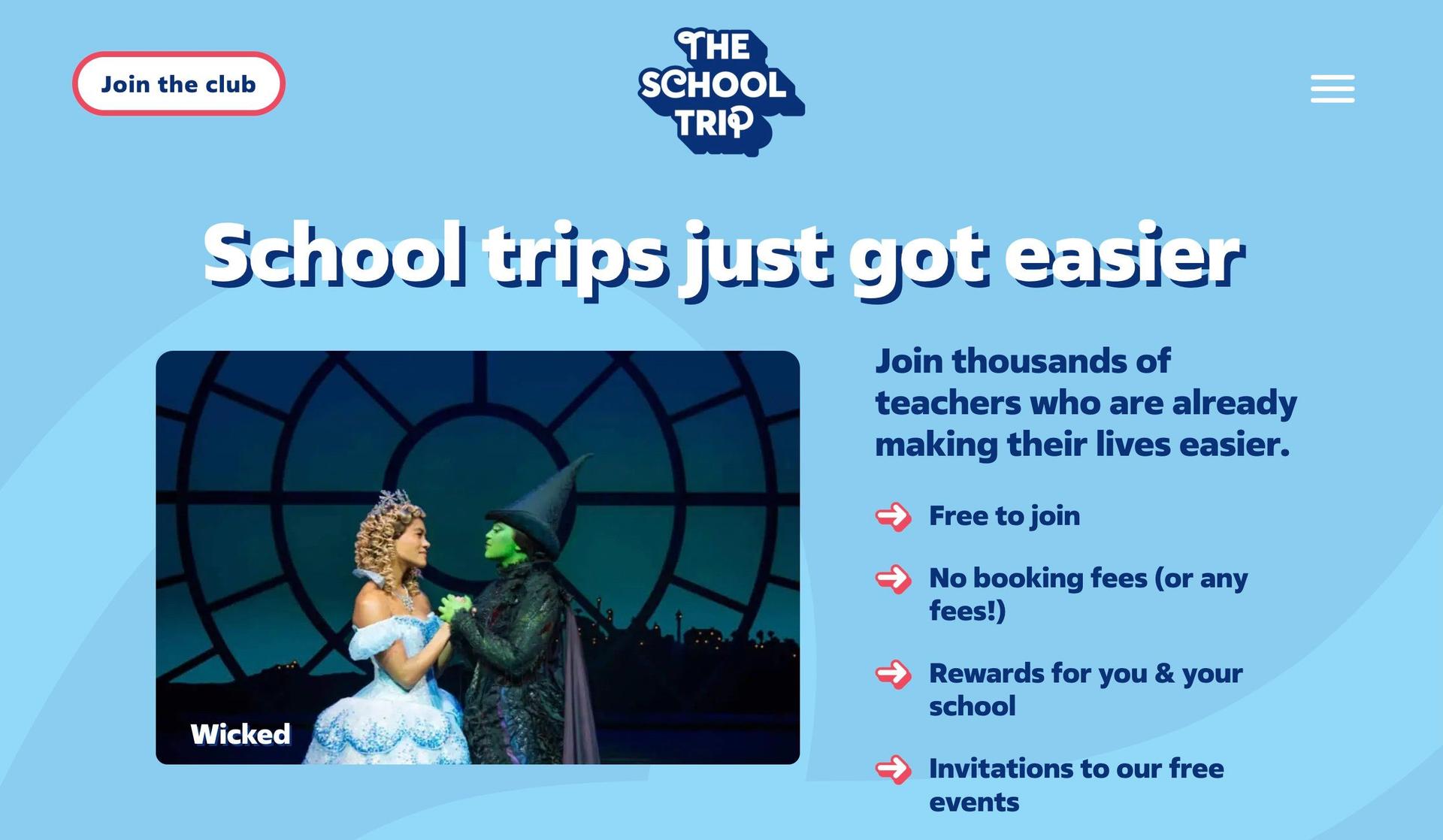 The School Trip-school website designs