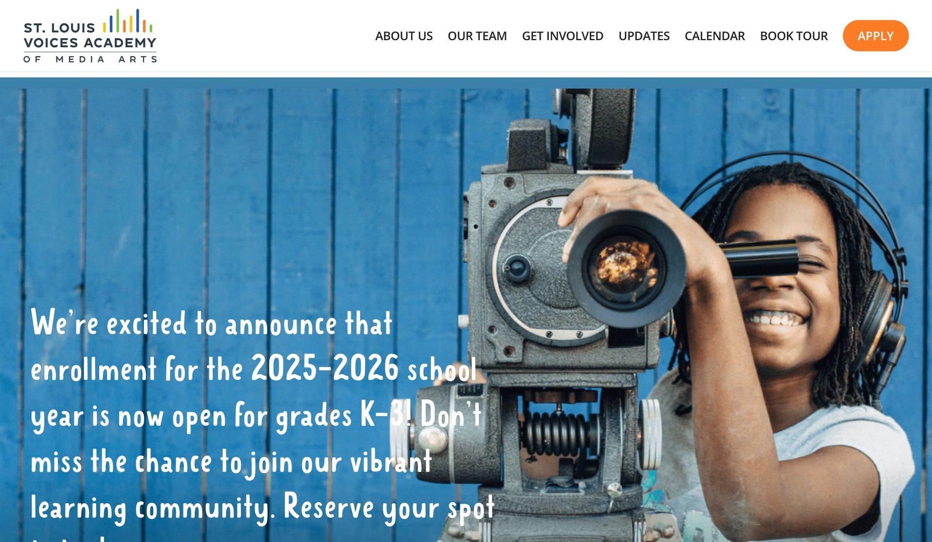 St. Louis Voices Academy-school website designs