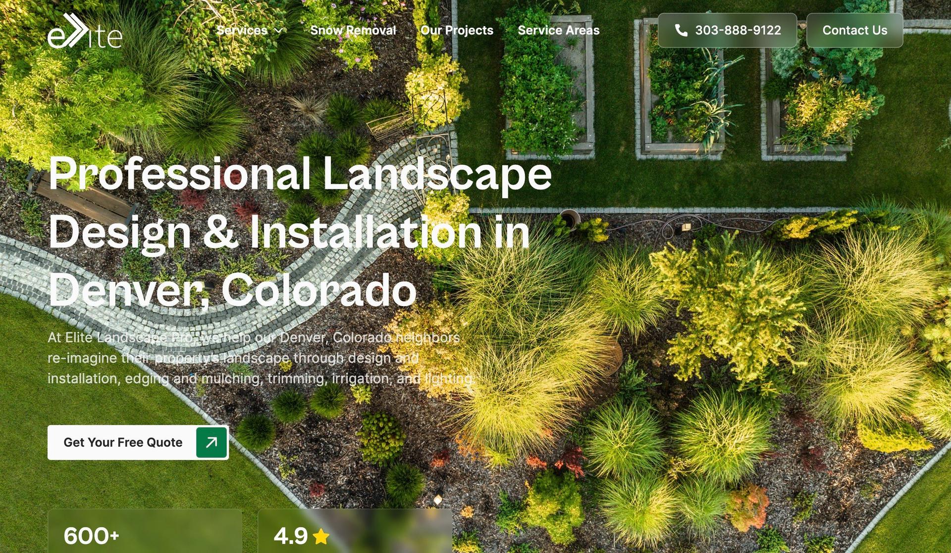Elite Landscape Pro-landscaping websites