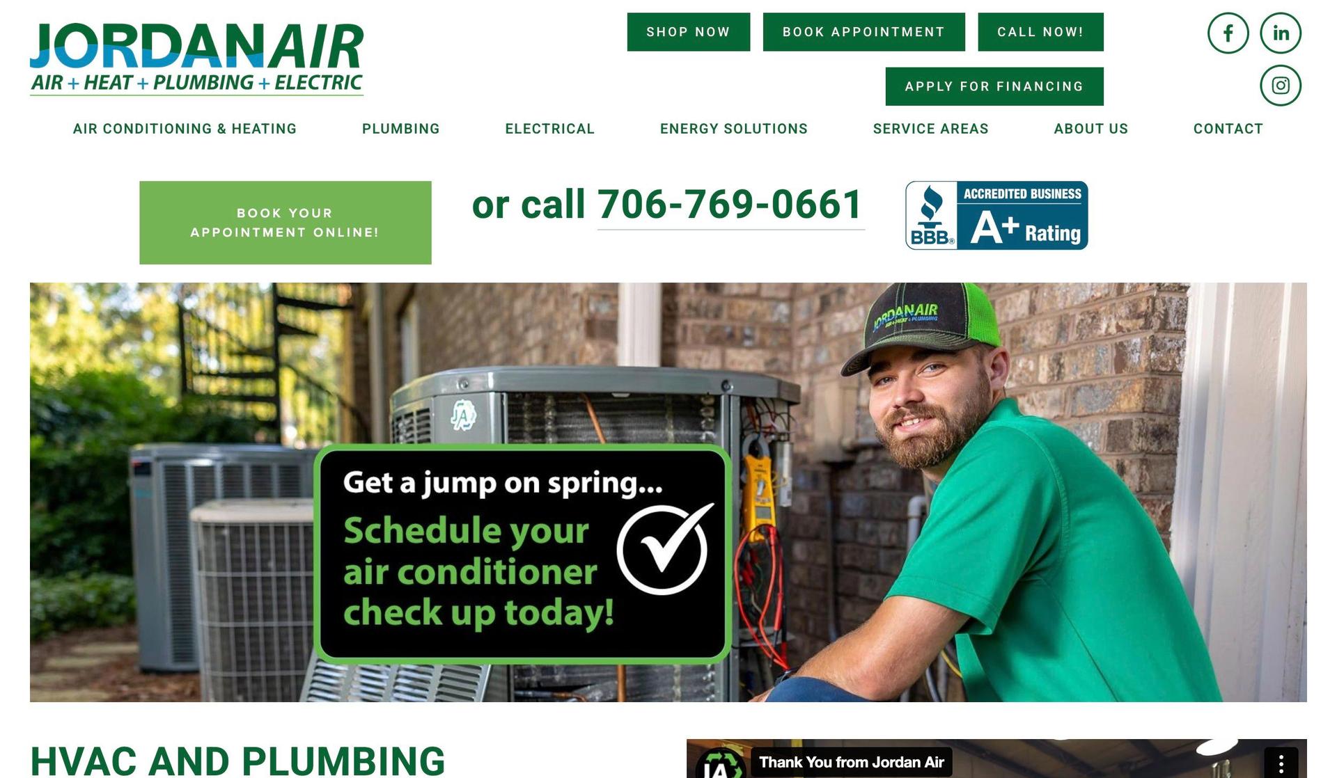 Jordan Air Inc-plumbing websites