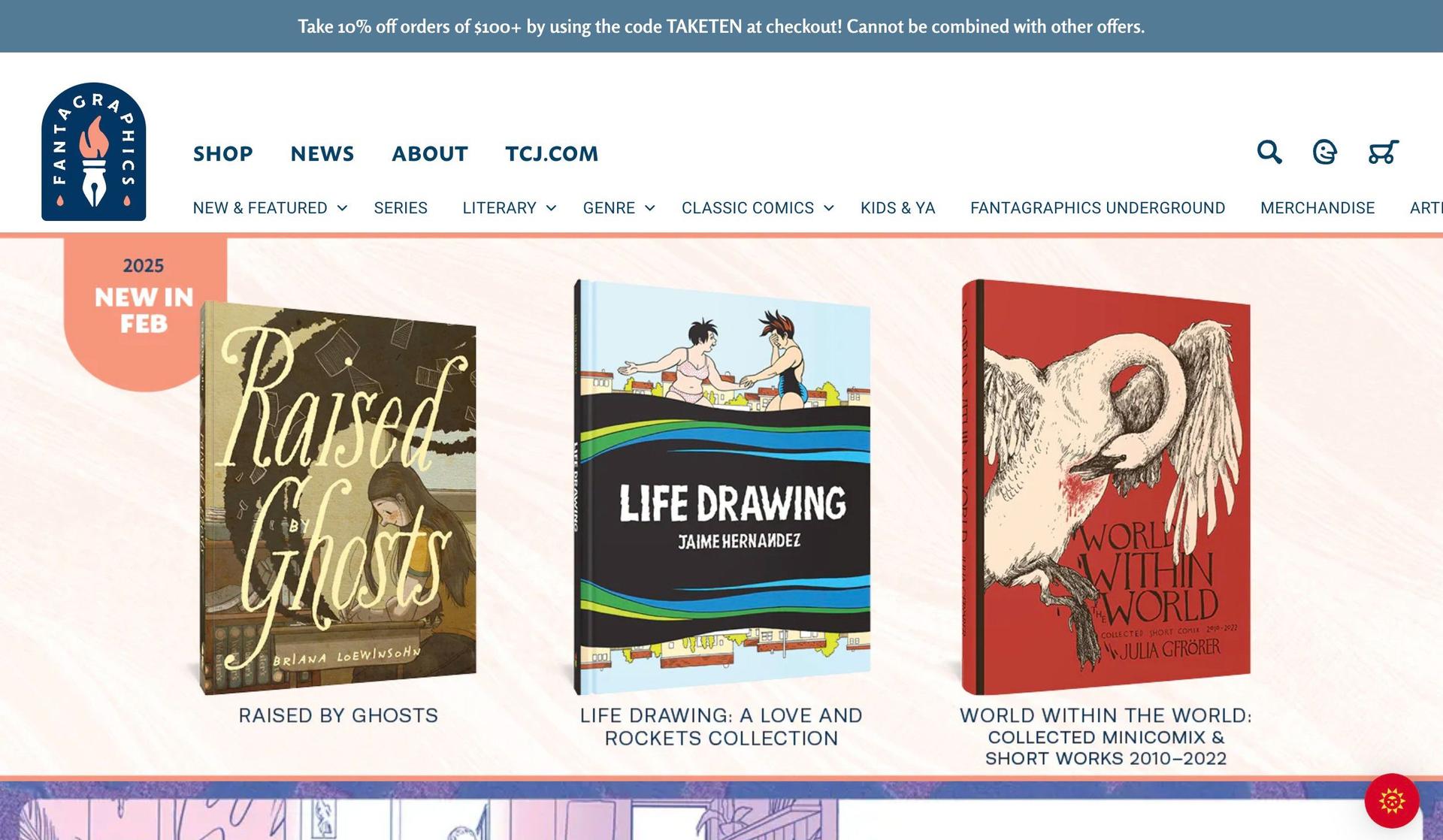 Fantagraphics-shopify art stores