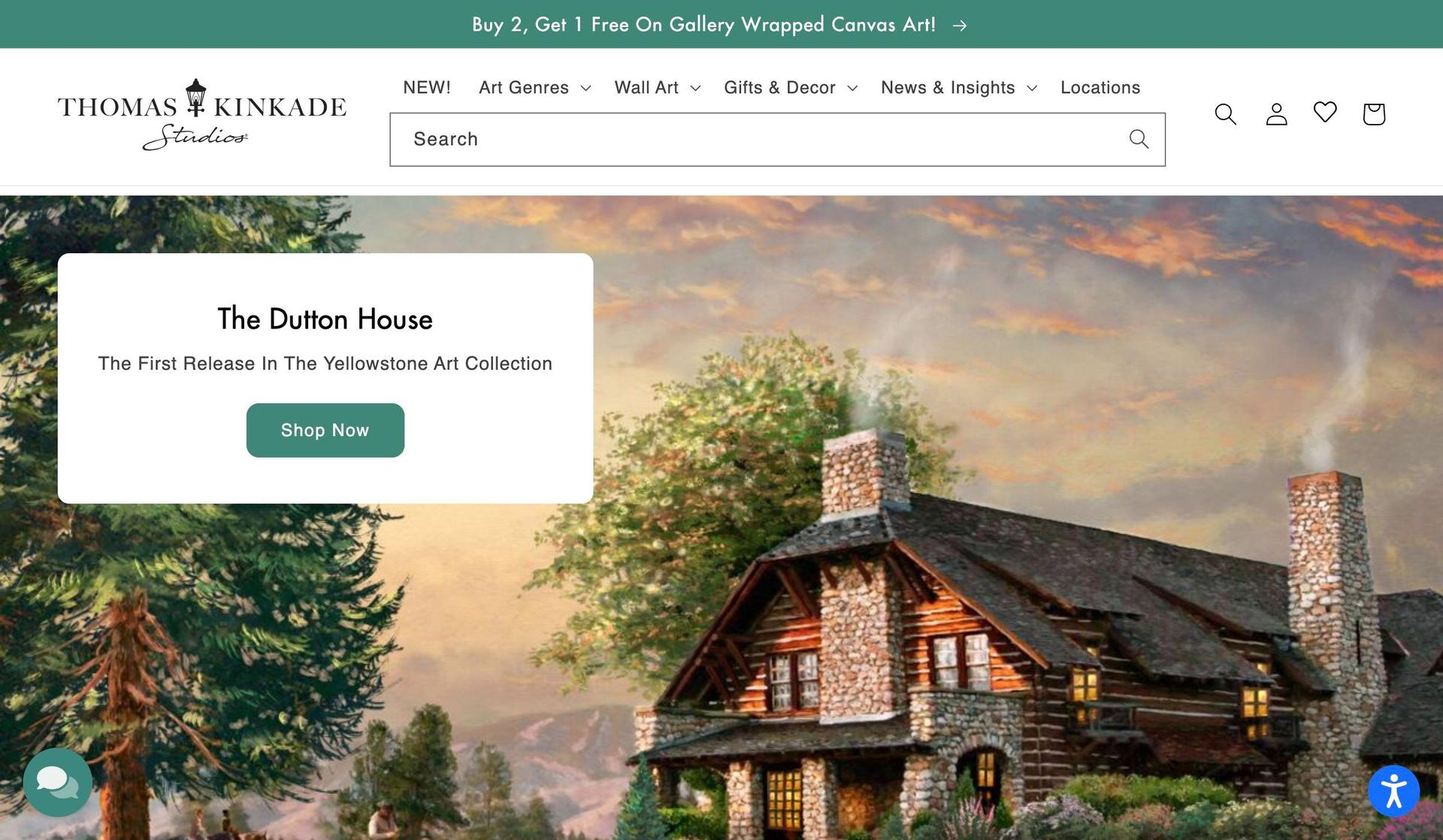Thomas Kinkade-shopify art stores