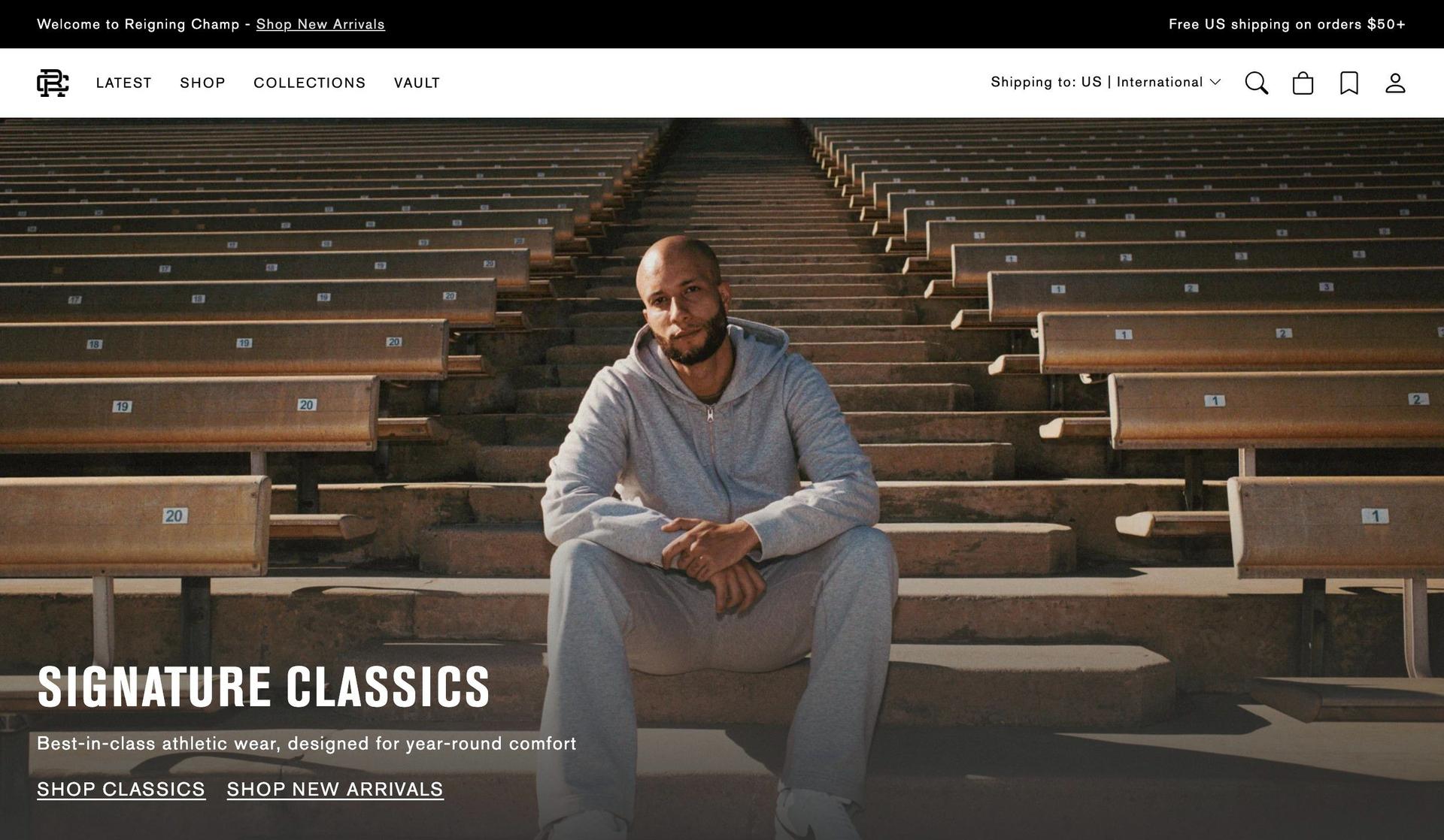 Reigning Champ-shopify clothing stores