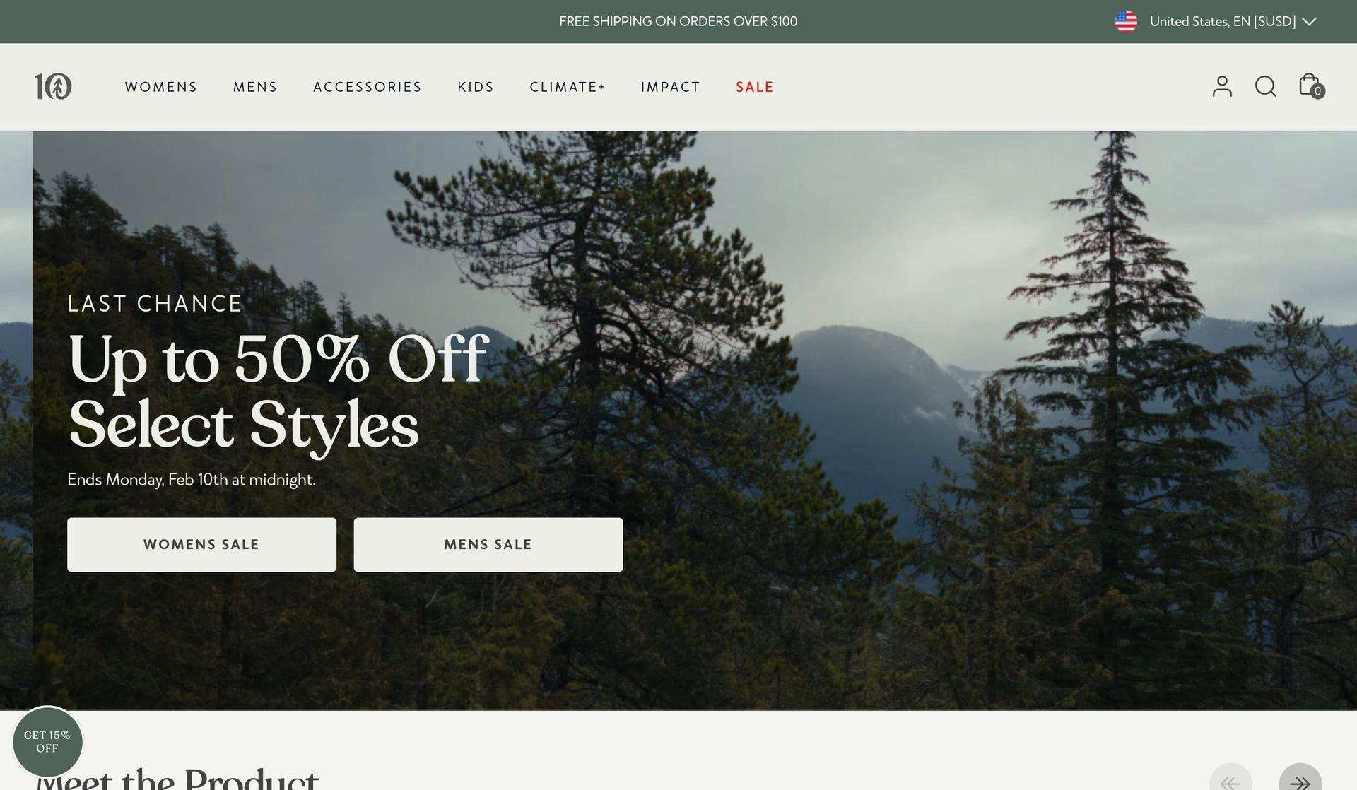 Tentree-shopify clothing stores