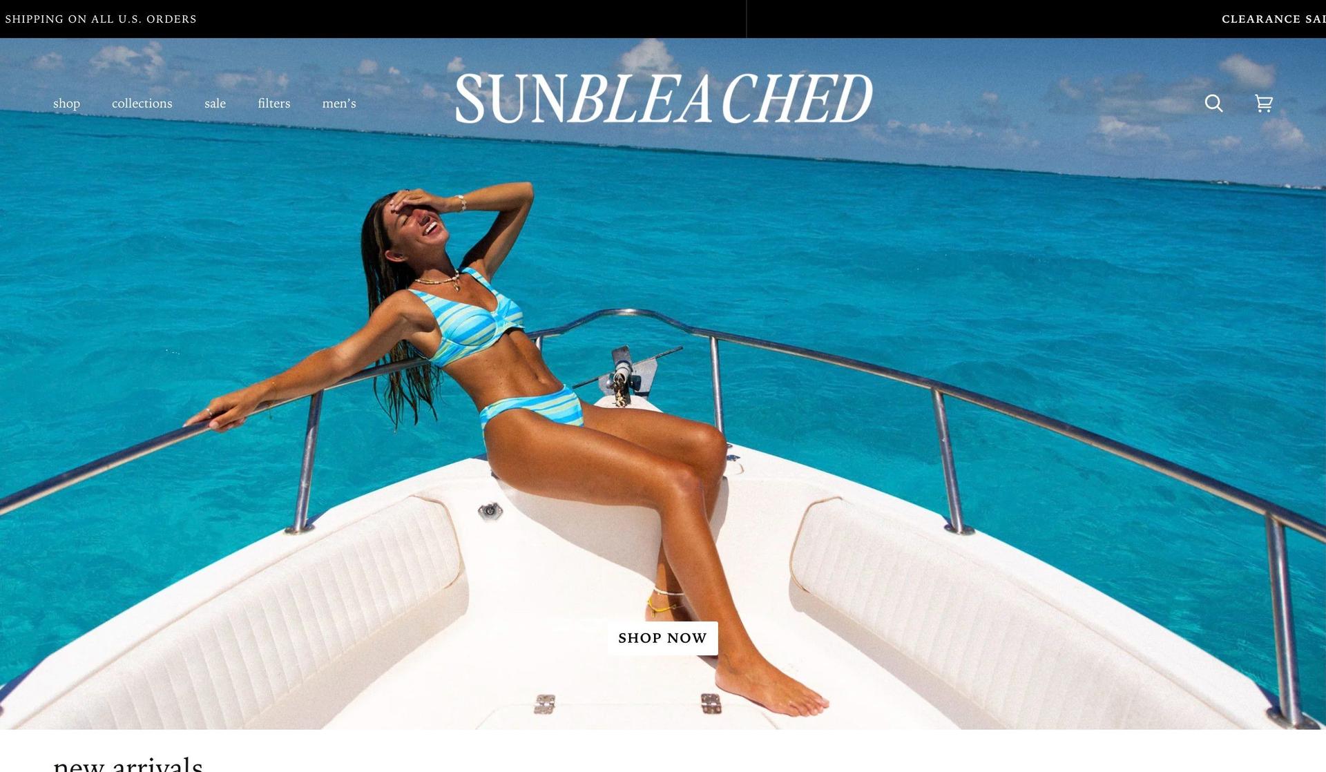 Sunbleached Swim-shopify clothing stores