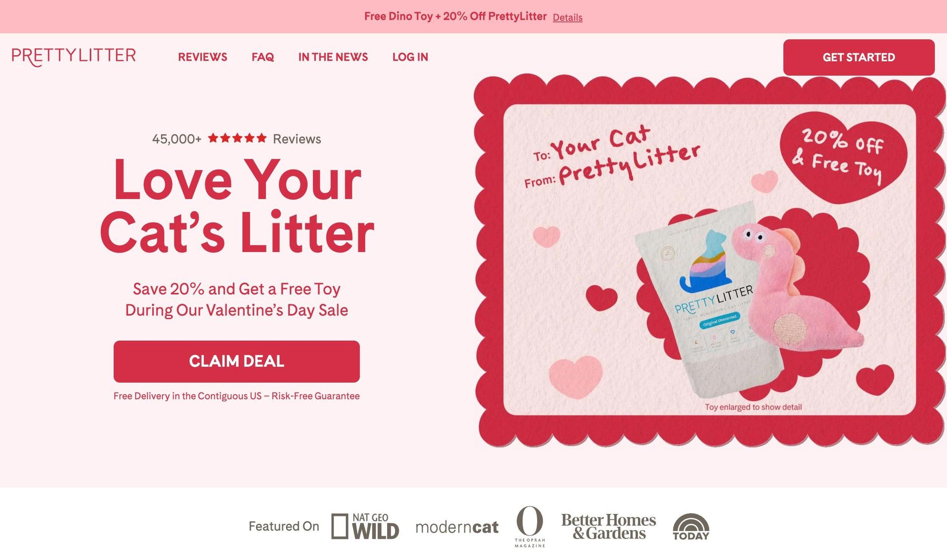 PrettyLitter-pet shop ecommerce websites
