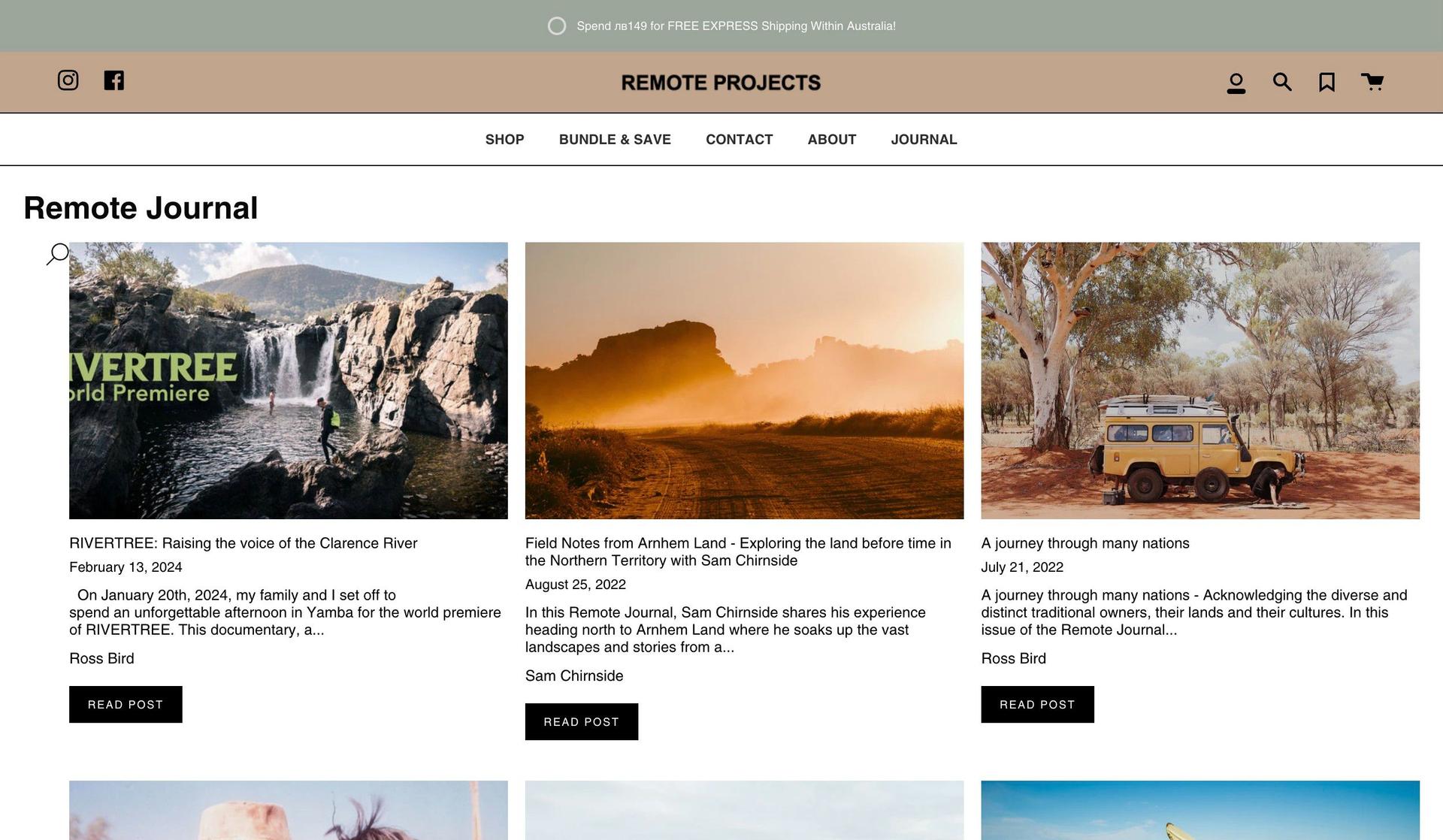 Remote Projects-shopify blog examples