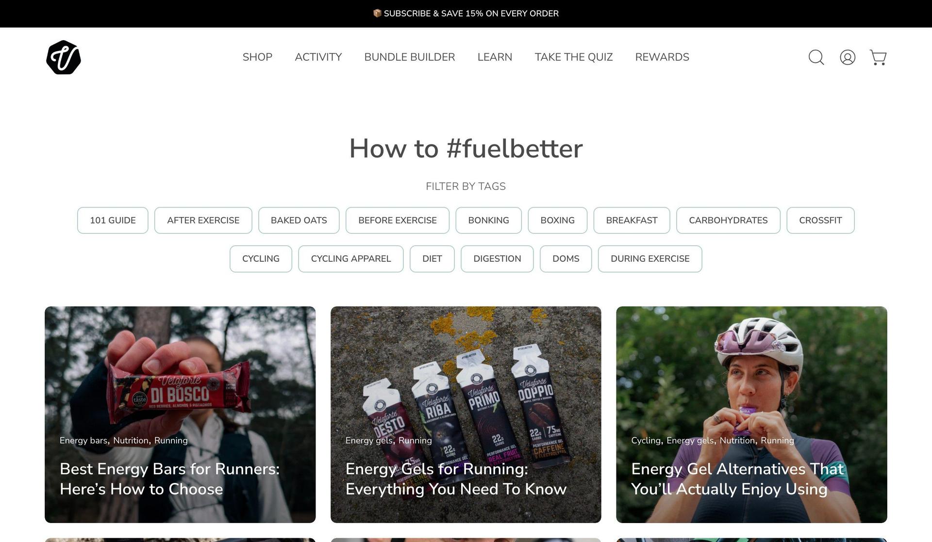 Veloforte-shopify blog examples
