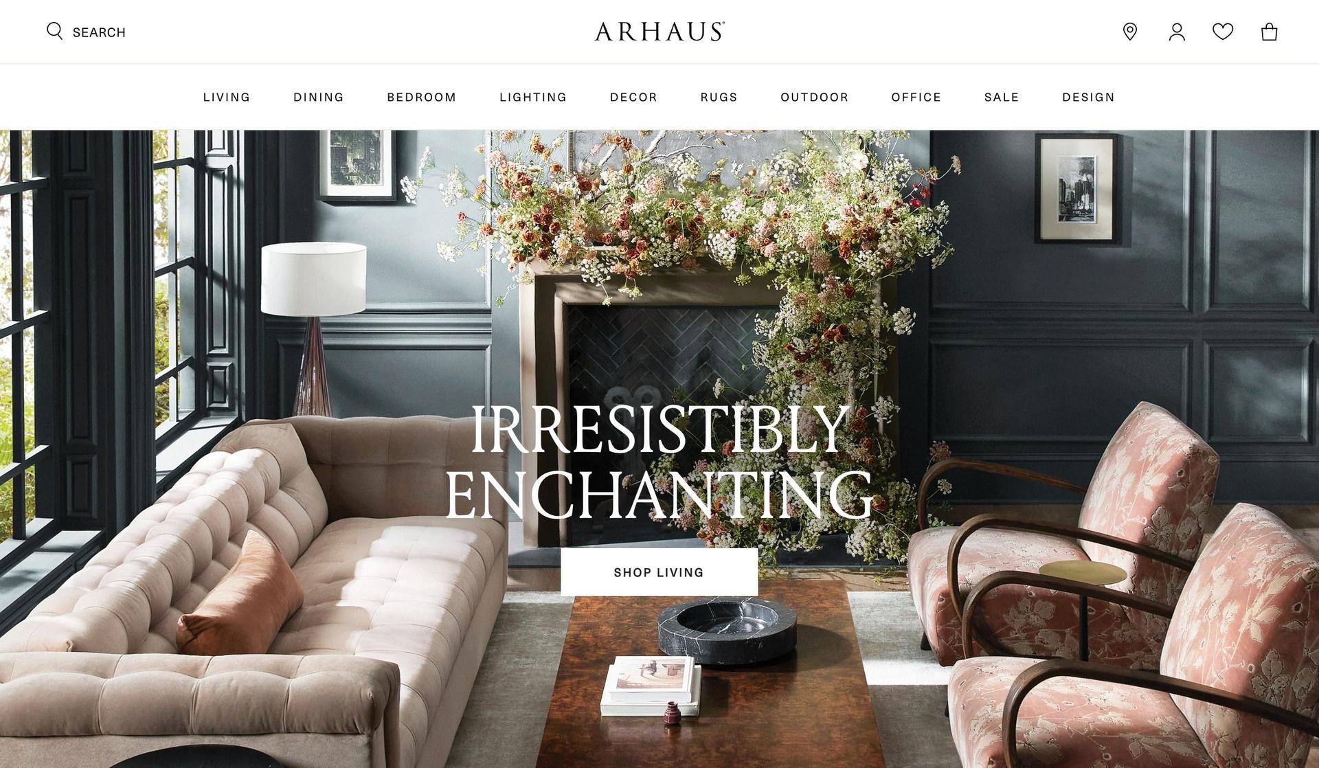 Arhaus-shopify furniture stores