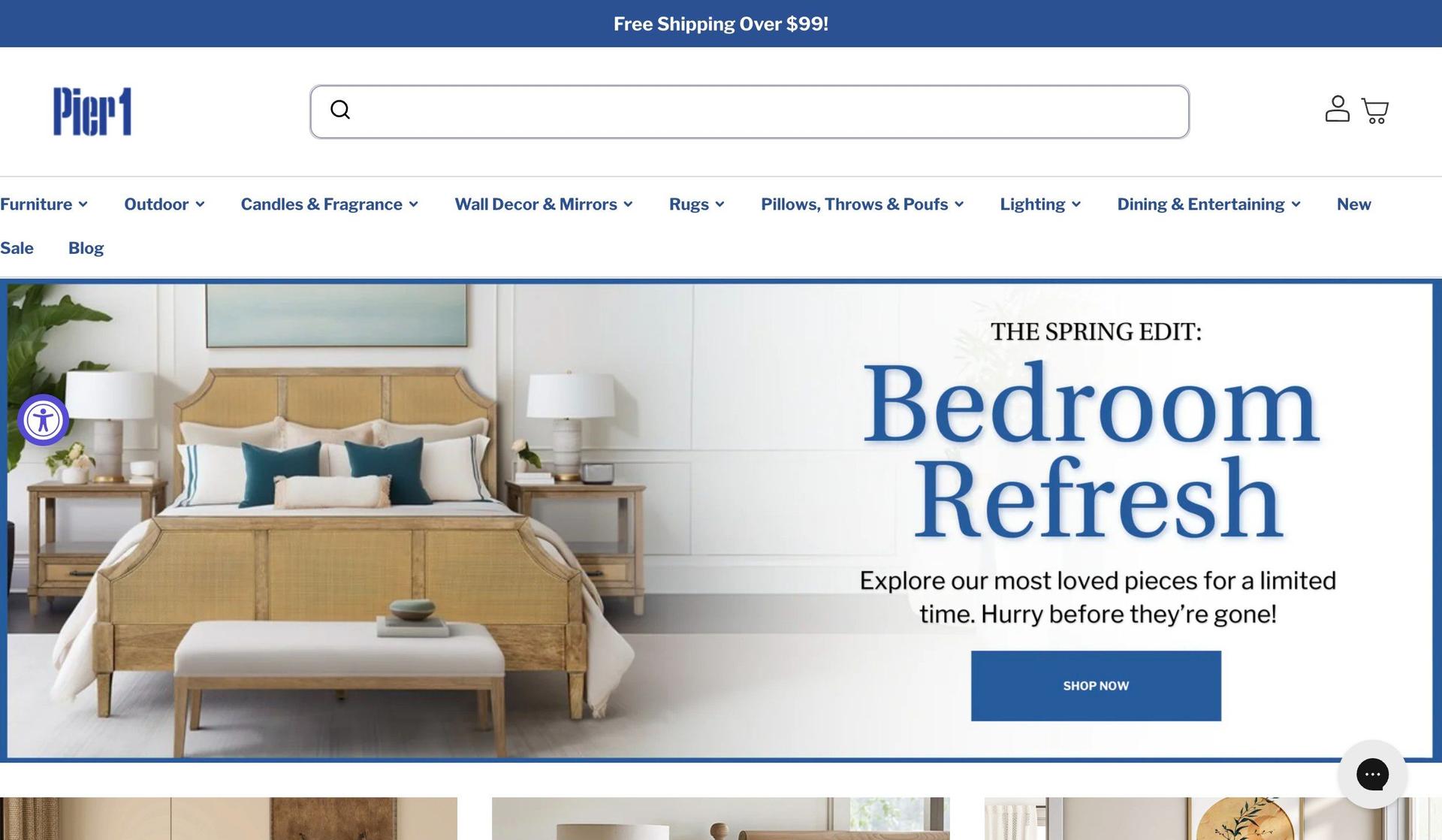 Pier 1-shopify home decor stores