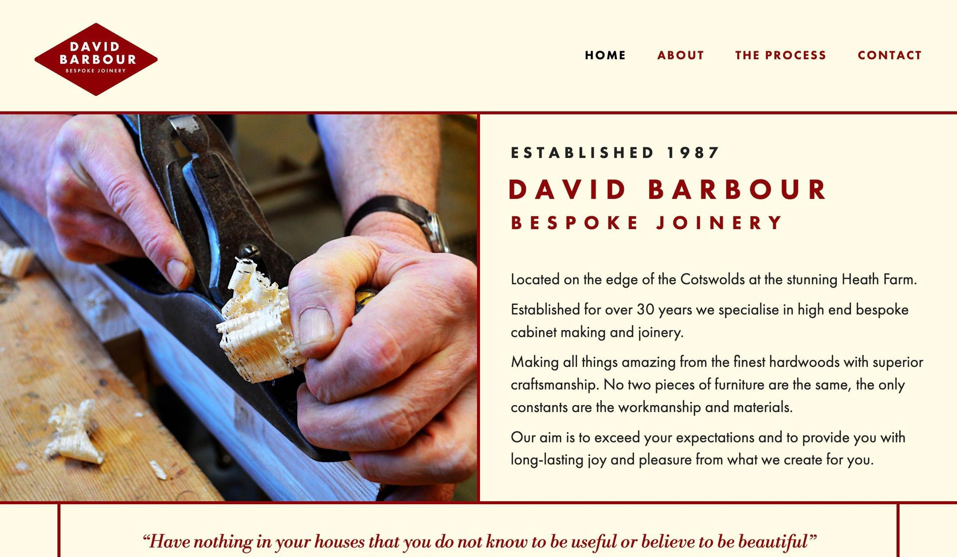 David Barbour Joinery-woodworking websites