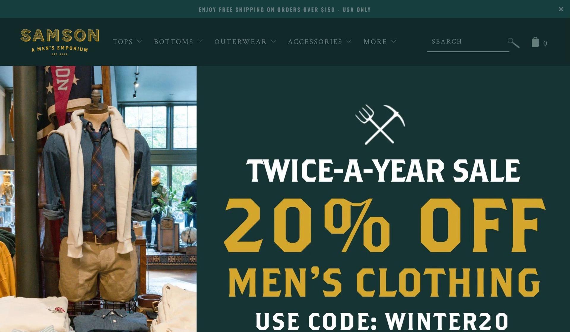 Samson Men's Emporium-shopify general stores