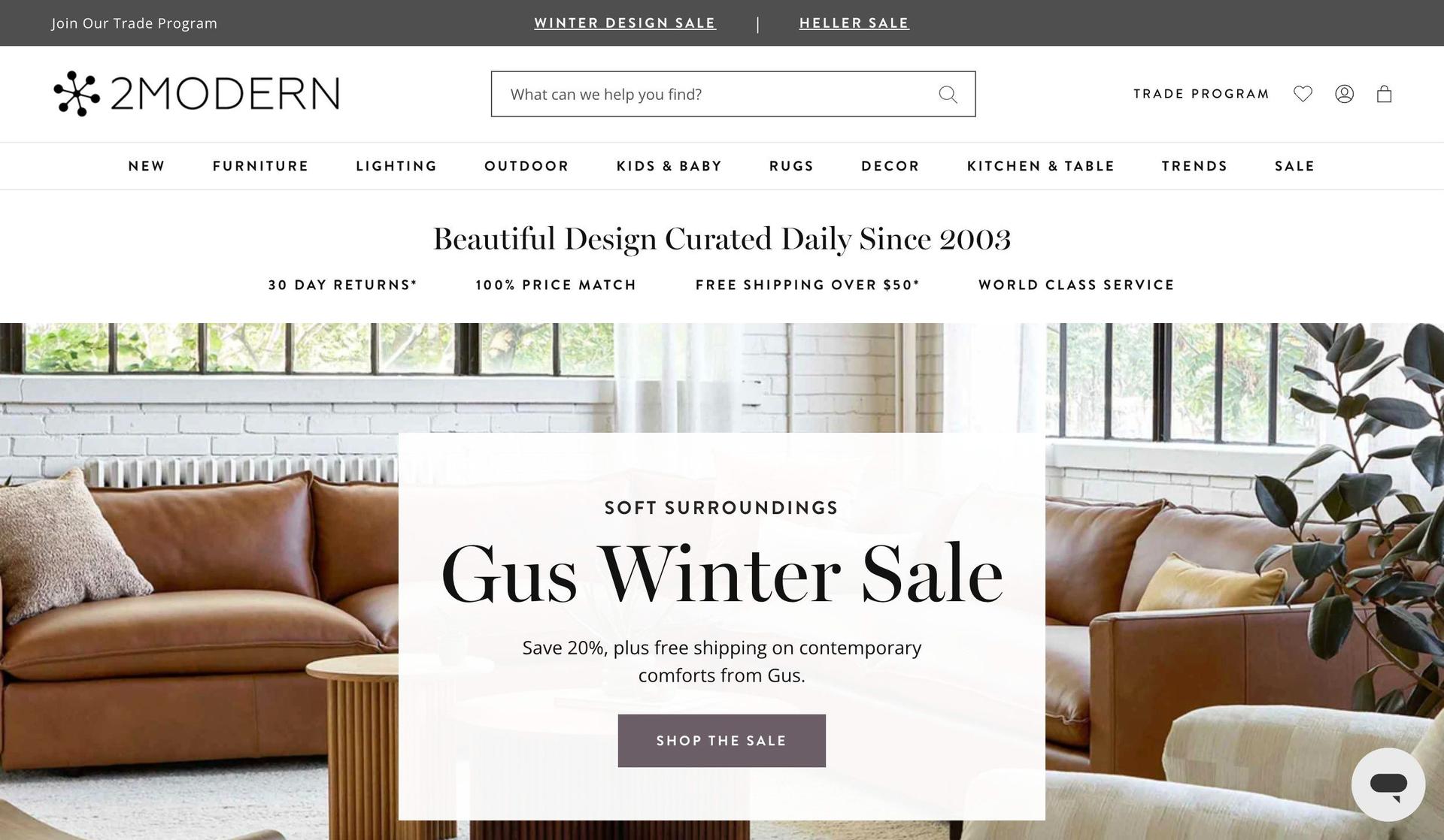 2Modern-shopify home decor stores