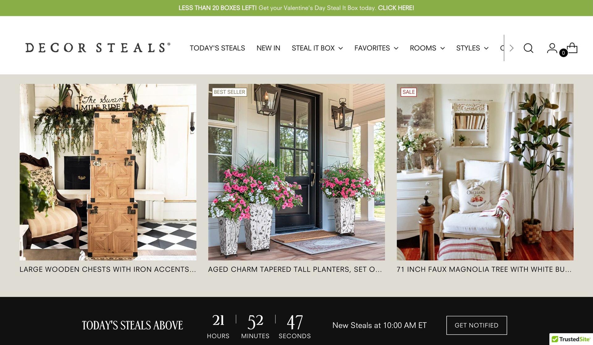 Decor Steals-shopify home decor stores