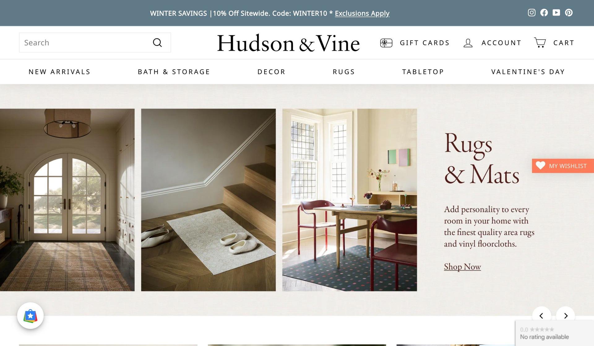 Hudson and Vine-shopify home decor stores
