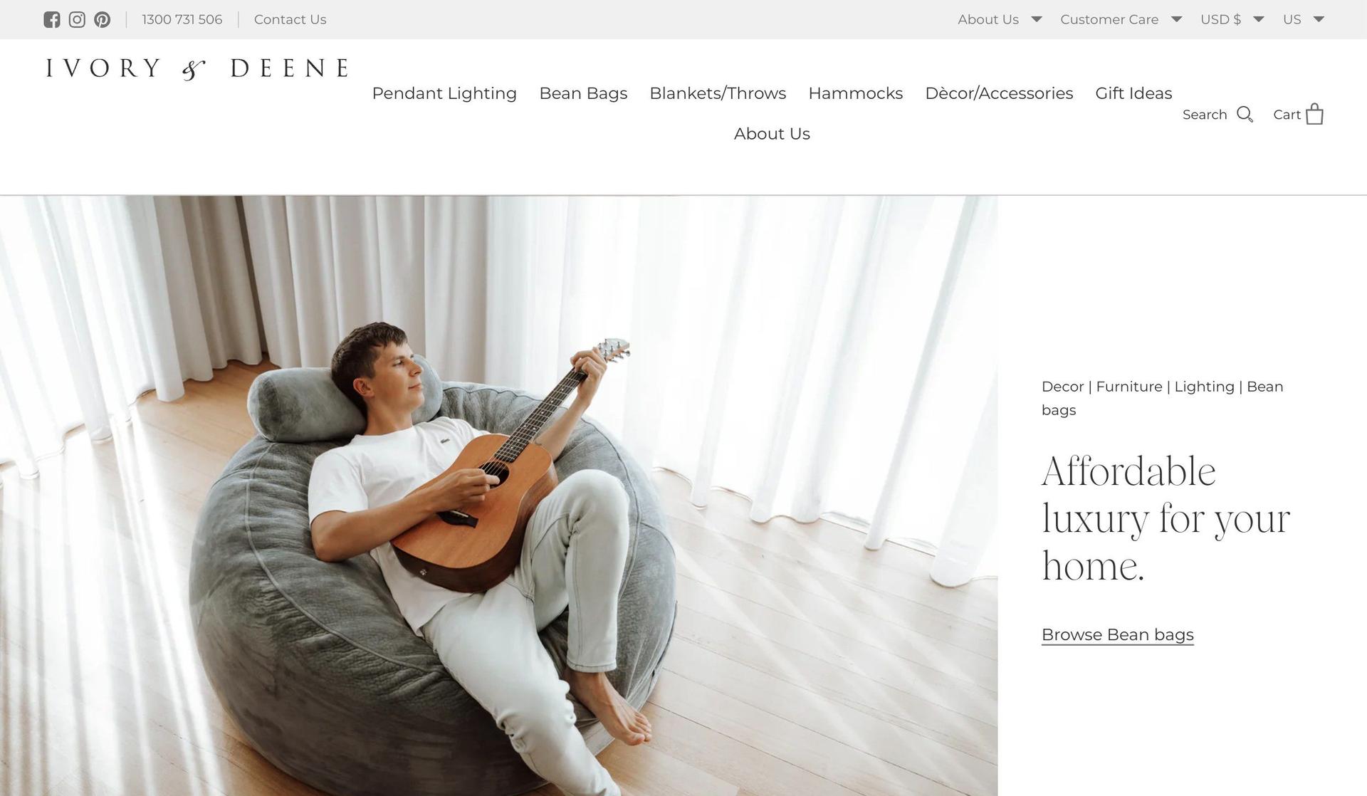 Ivory and Deene-shopify home decor stores