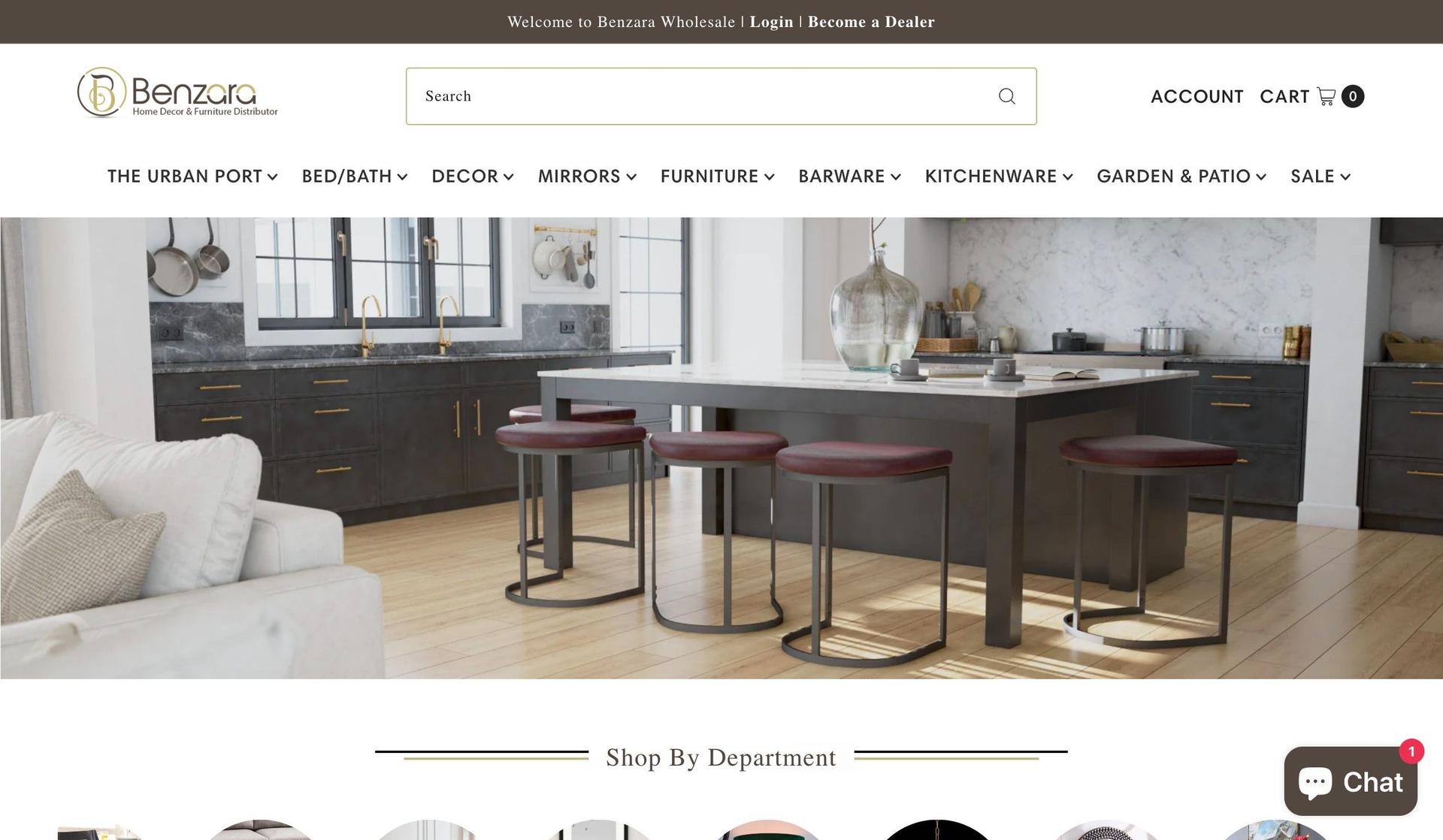 Benzara-shopify home decor stores