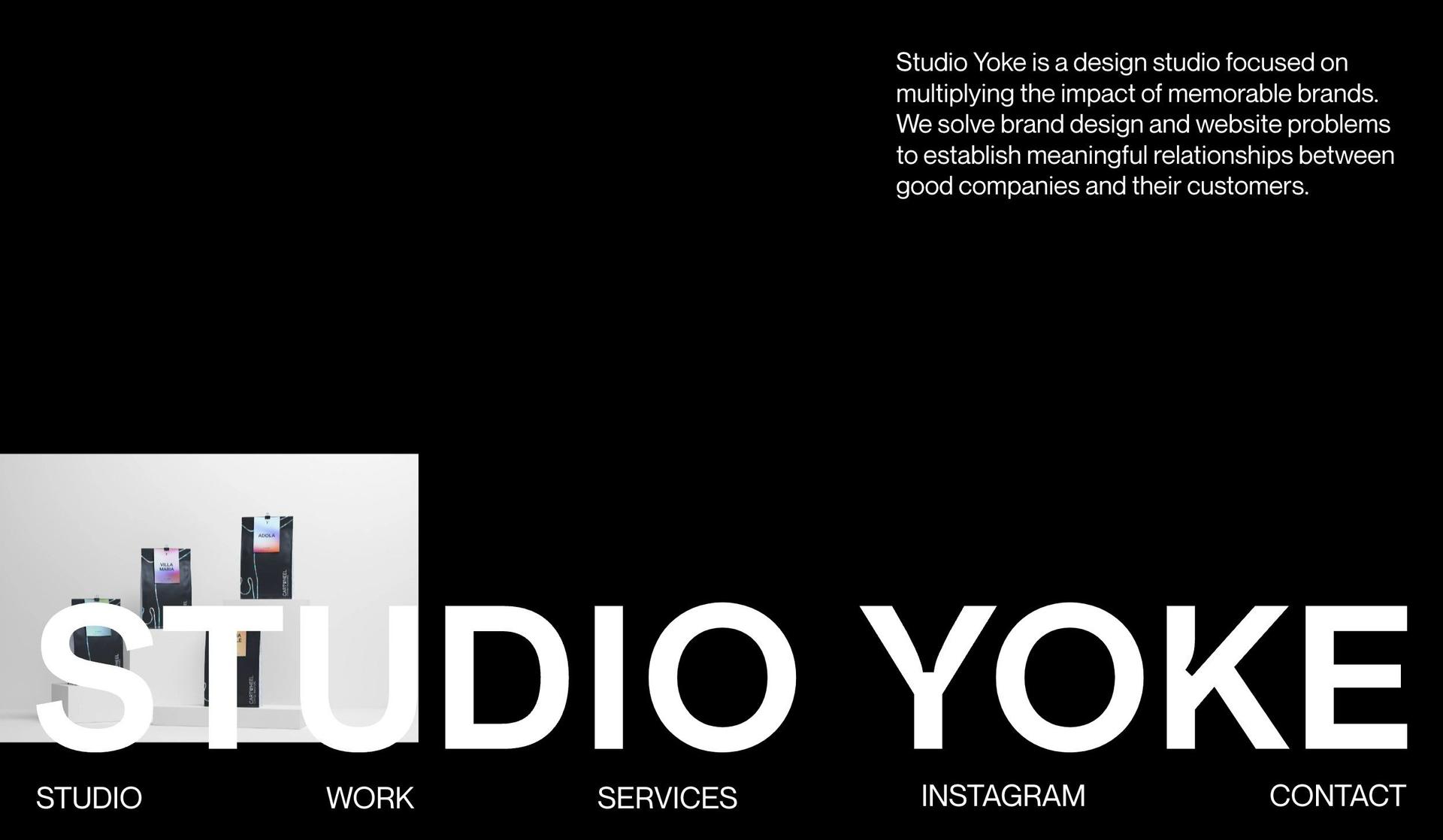 Studio Yoke-minimalist websites