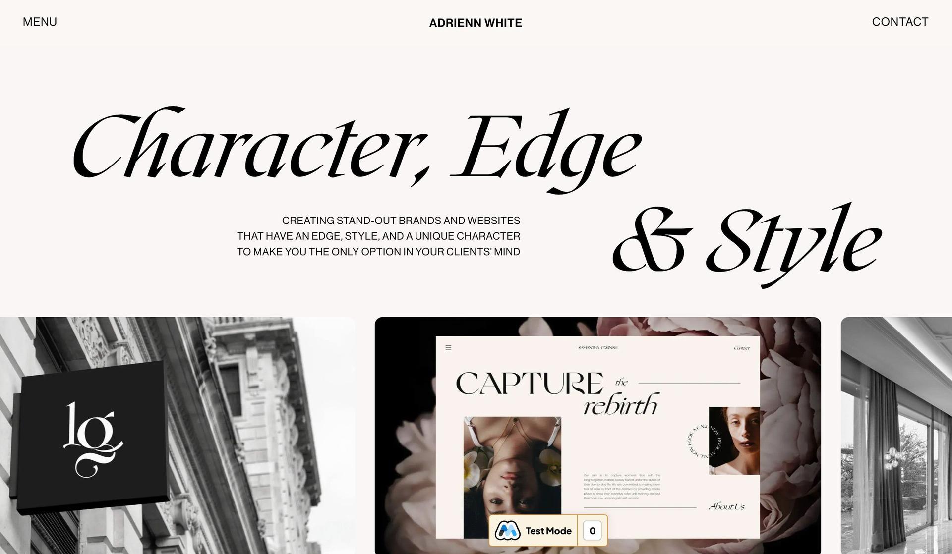 Adrienn White-minimalist websites