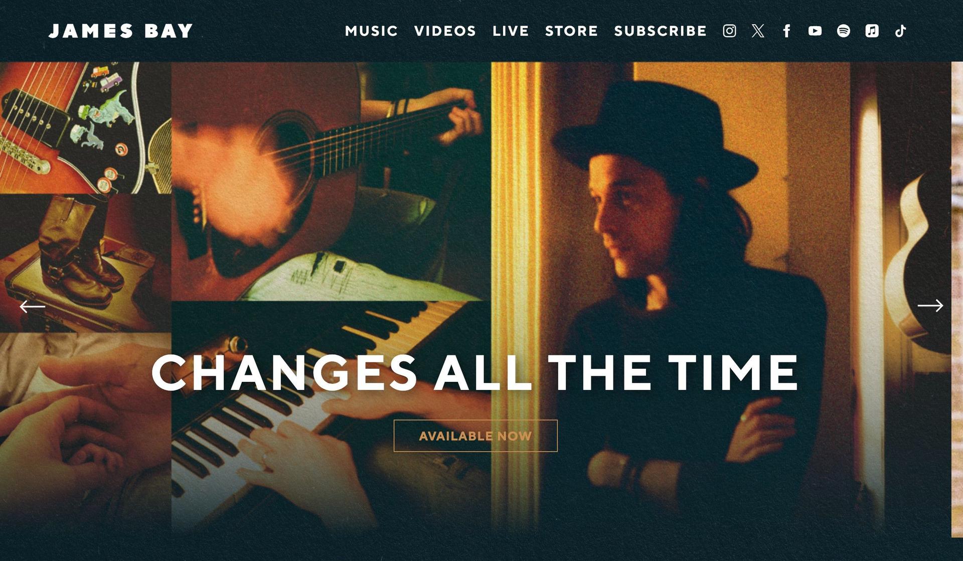 James Bay-singer websites