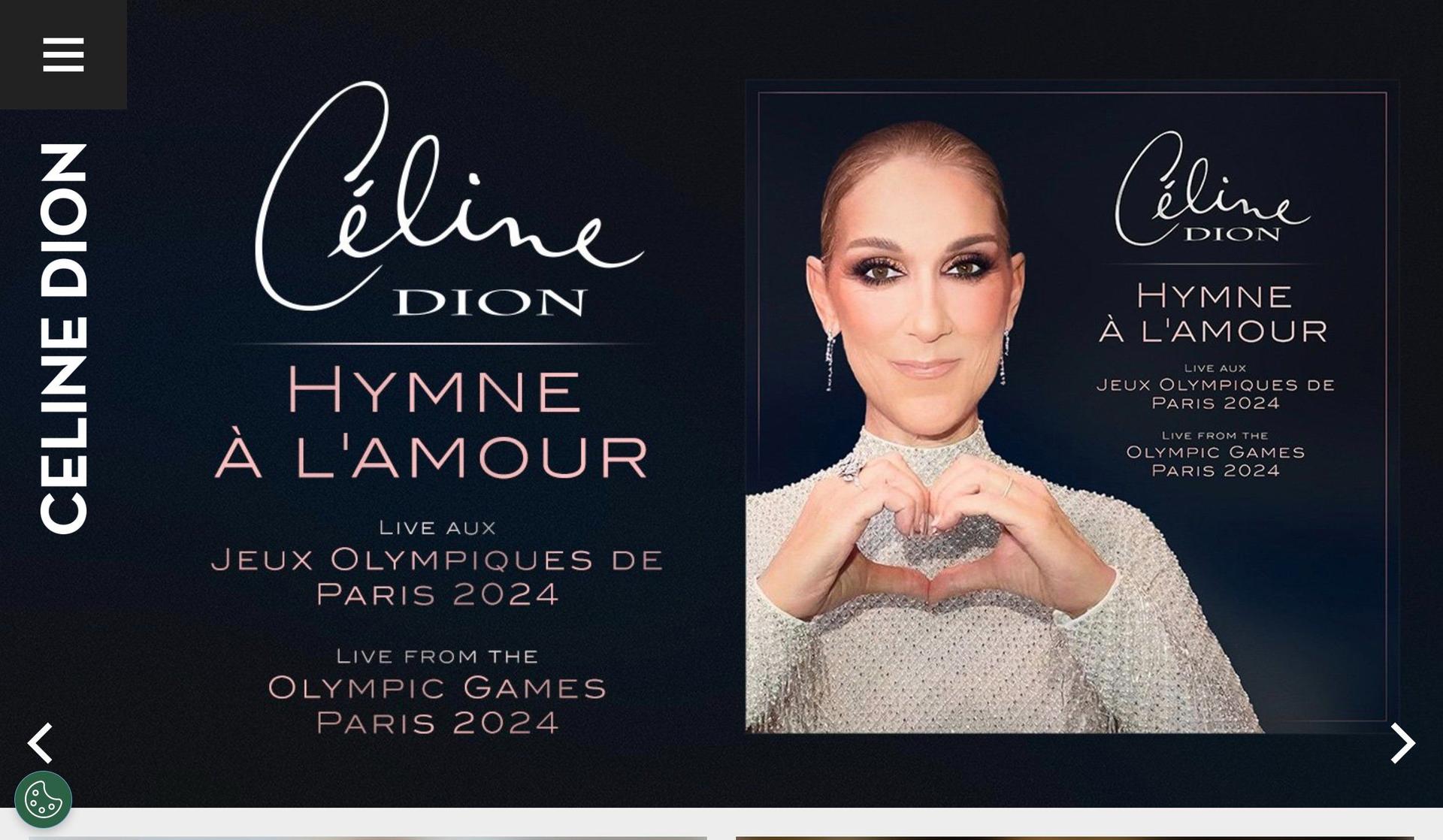 Celine Dion-singer websites