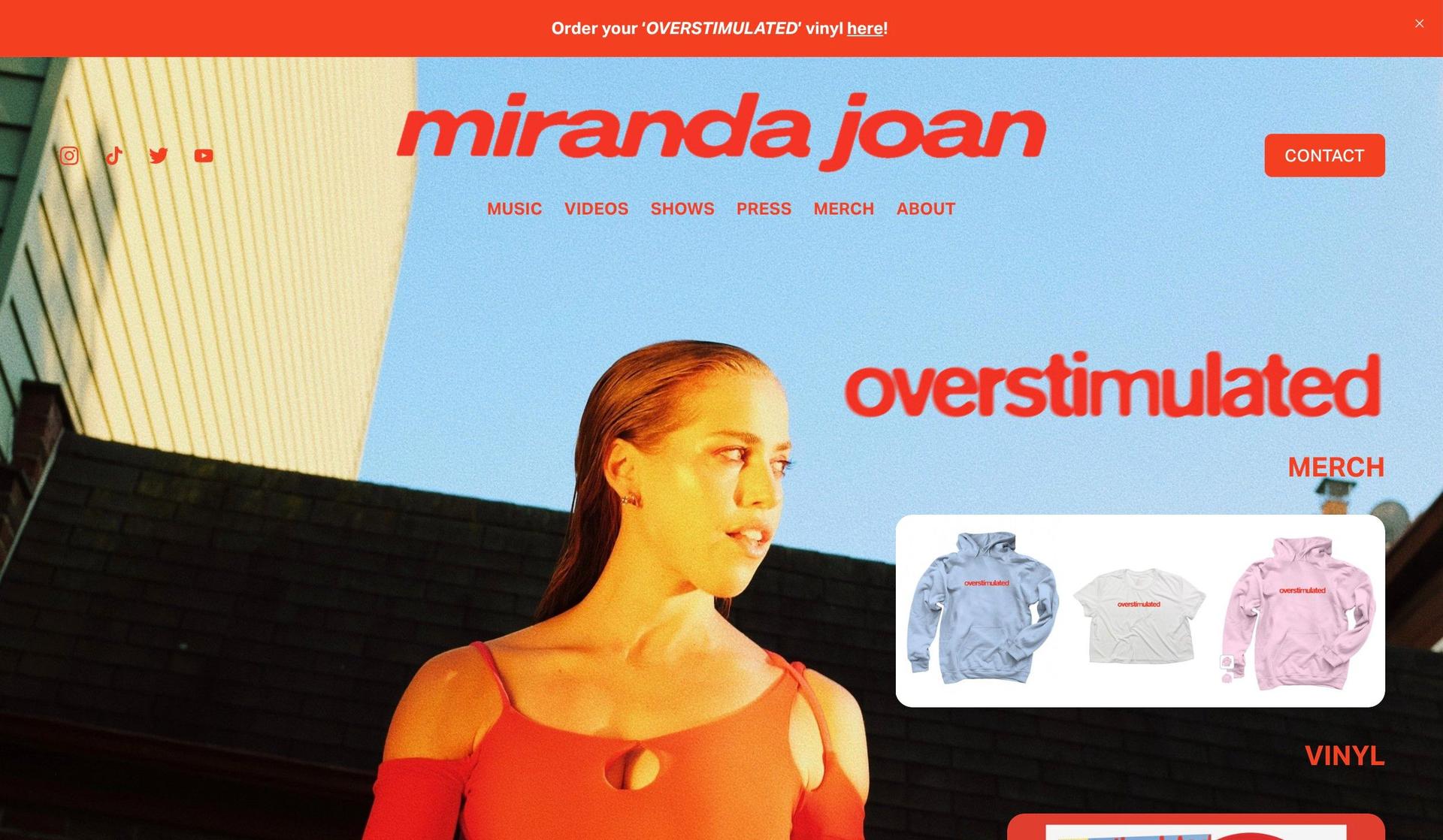 Miranda Joan-singer websites