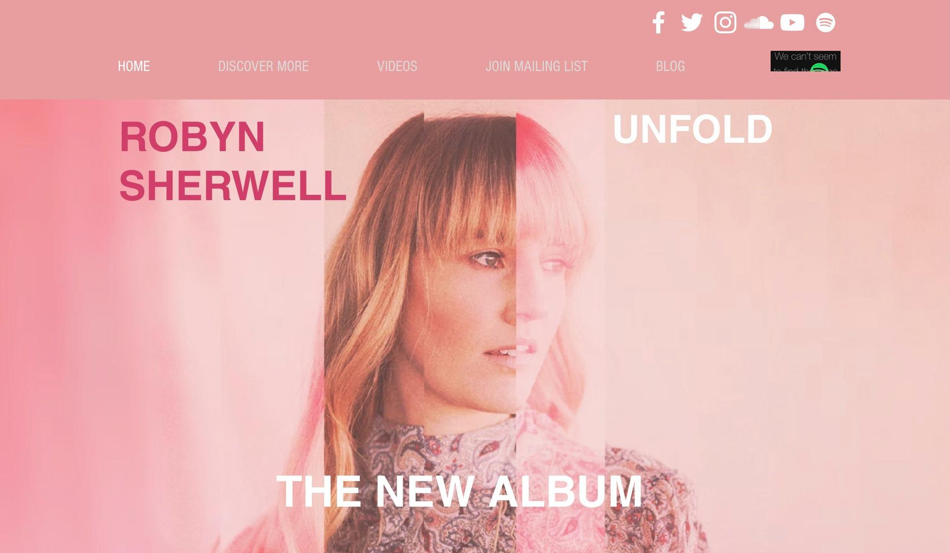 Robyn Sherwell-singer websites