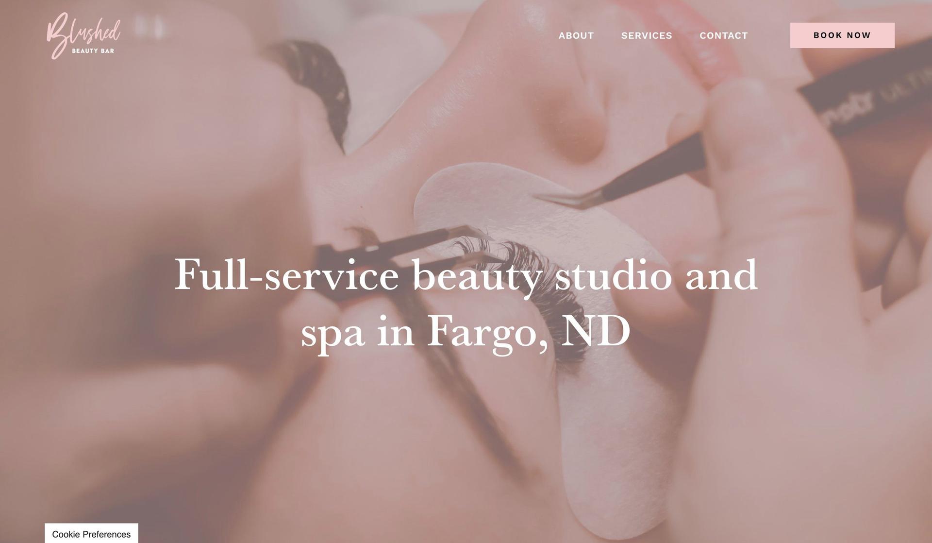 Blushed Beauty Bar-spa websites
