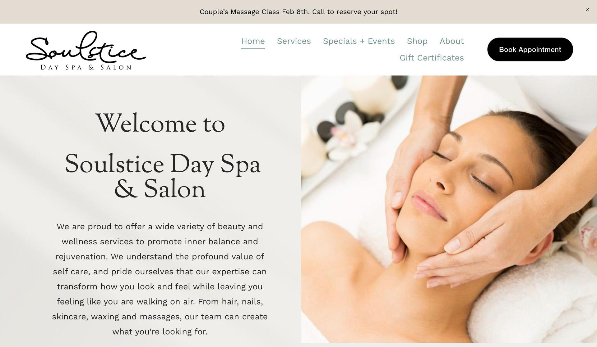 Soulstice Day Spa-spa websites